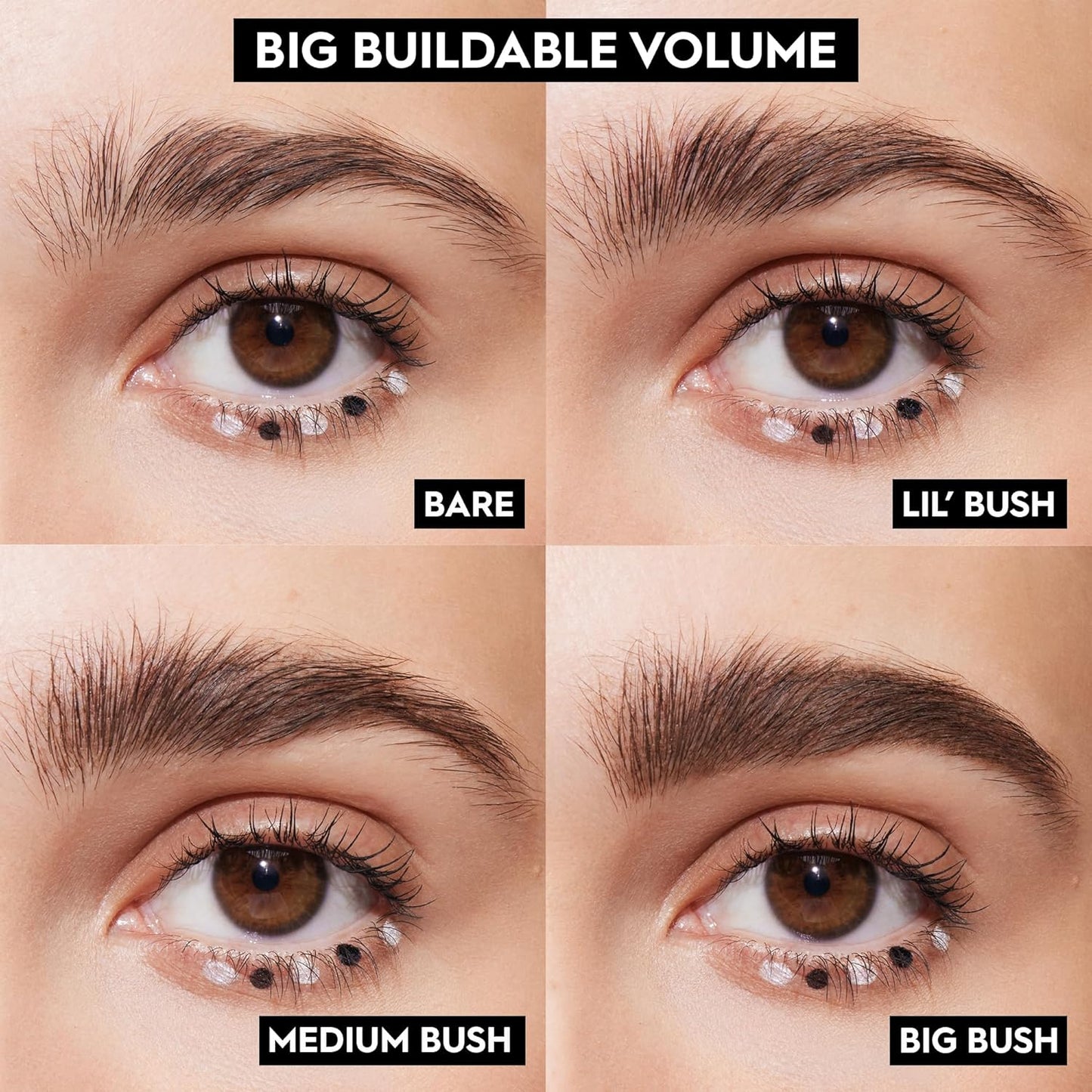 Urban Decay Big Bush Volumizing Tinted Eyebrow Gel, Waterproof, Smudge-Resistant, Flake-Resistant, Buildable Brow Gel Fibers, Long-lasting, Up to 24 HR Hold, Nourishing Castor Oil, Vegan - 0.19 fl oz