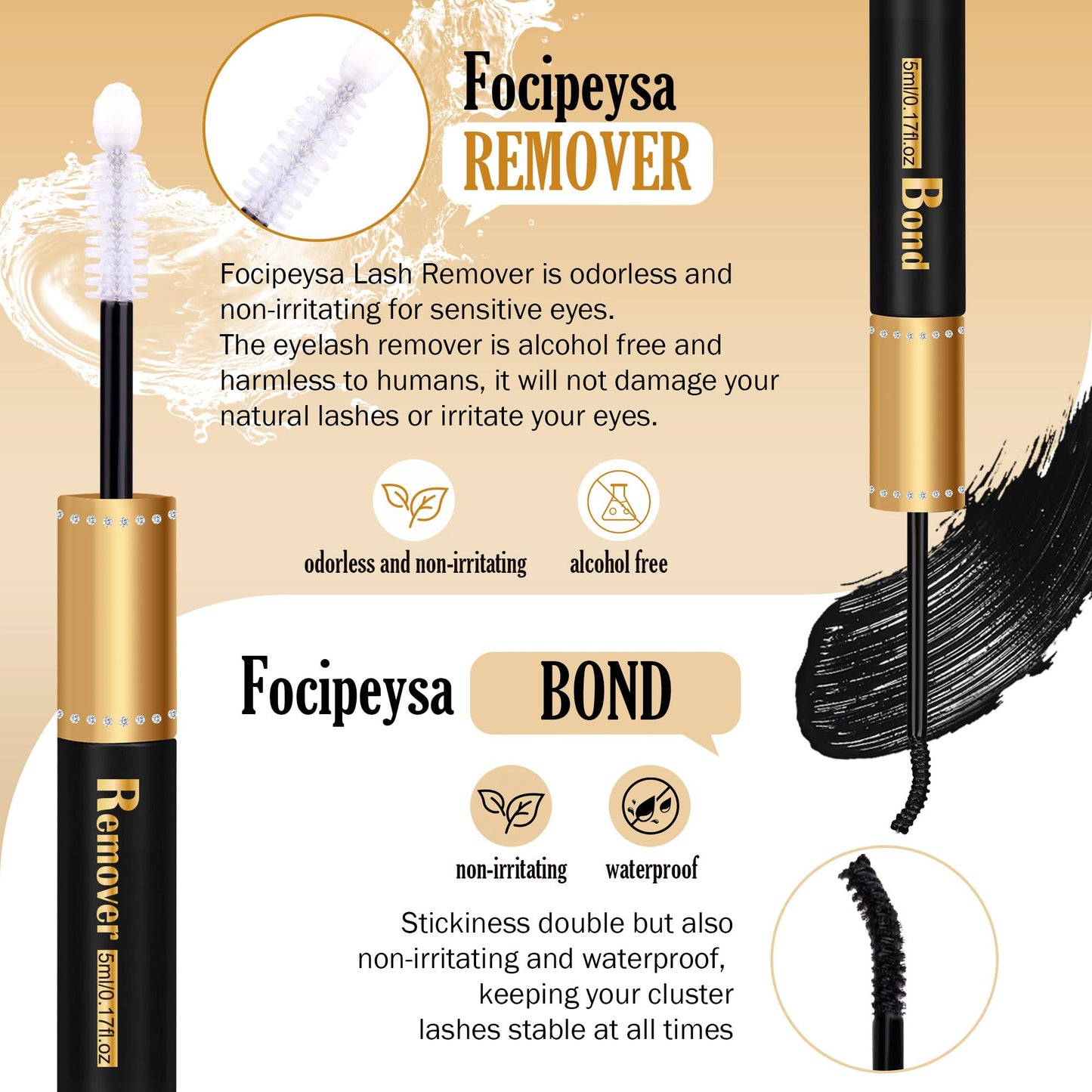 Fluffy Eyelash Extension Kit Volume Lash Clusters Kit 10-18mm Individual Lashes Clusters 100D DIY Lash Extension Kit 200pcs Clusters Lash with Bond and Remover Lash Applicator by Focipeysa