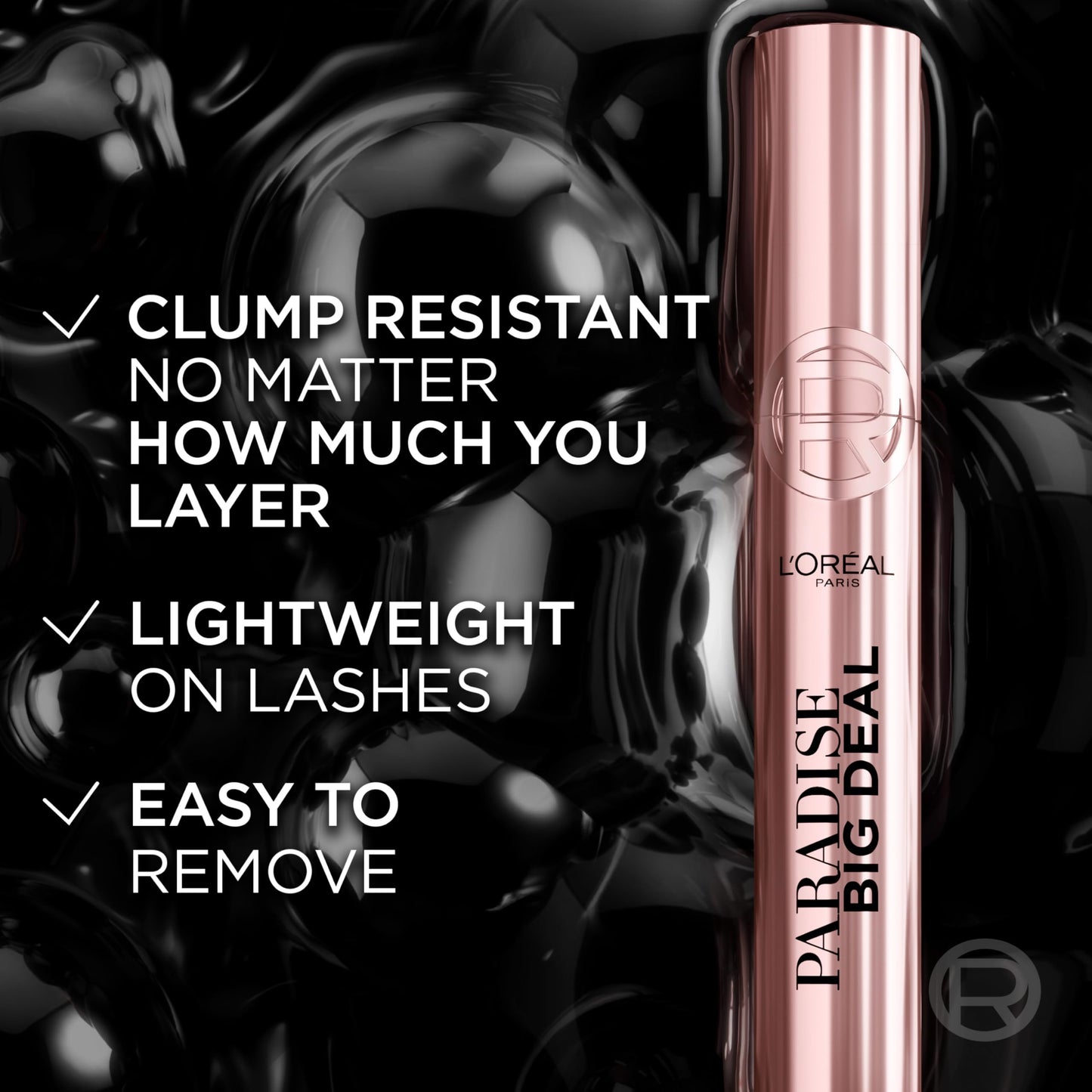 L’Oréal Paris Paradise Big Deal Mascara, Volumizing and Lengthening Mascara, Buildable, Clump Resistant, Washable Black Mascara, 0.33 Fl Oz