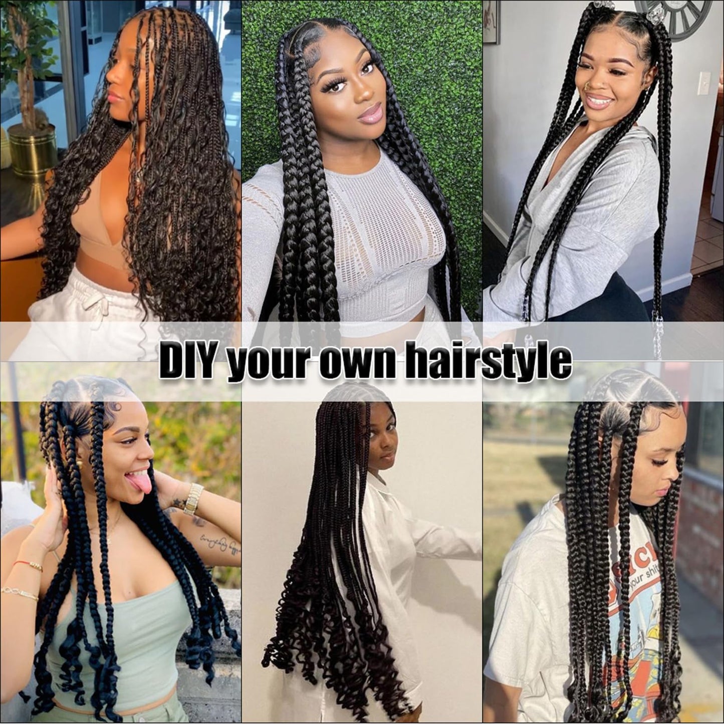 Pre-stretched Braiding Hair Extensions 20 Inch 3 Packs Pre Stretched Braiding Hair Professional Itch Free Synthetic Hair Extensions for Braiding #4(20inch 3Packs)