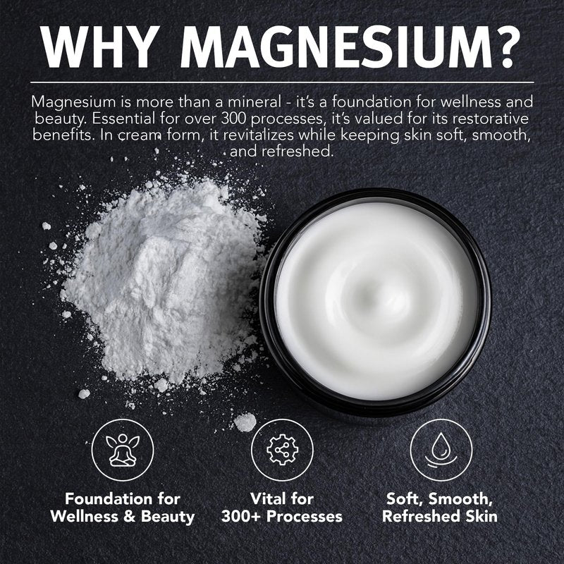 5Kind Extra Strong Magnesium Cream 10.1 fl oz - Neuropathy Nerve Relief Cream - Lotion for Restless Legs - Magnesium Rub Infused with Arnica, Eucalyptus, Comfrey, Menthol & Hemp Oil