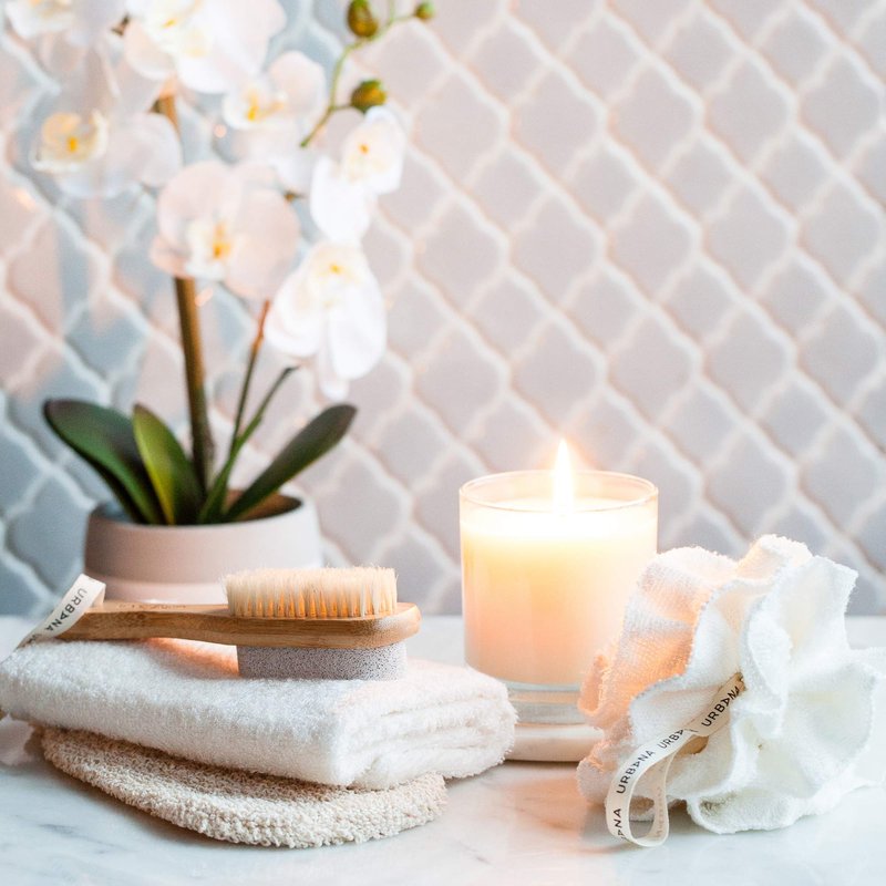 Urbana Spa Prive Home Spa Collection, Bath & Shower Pouf