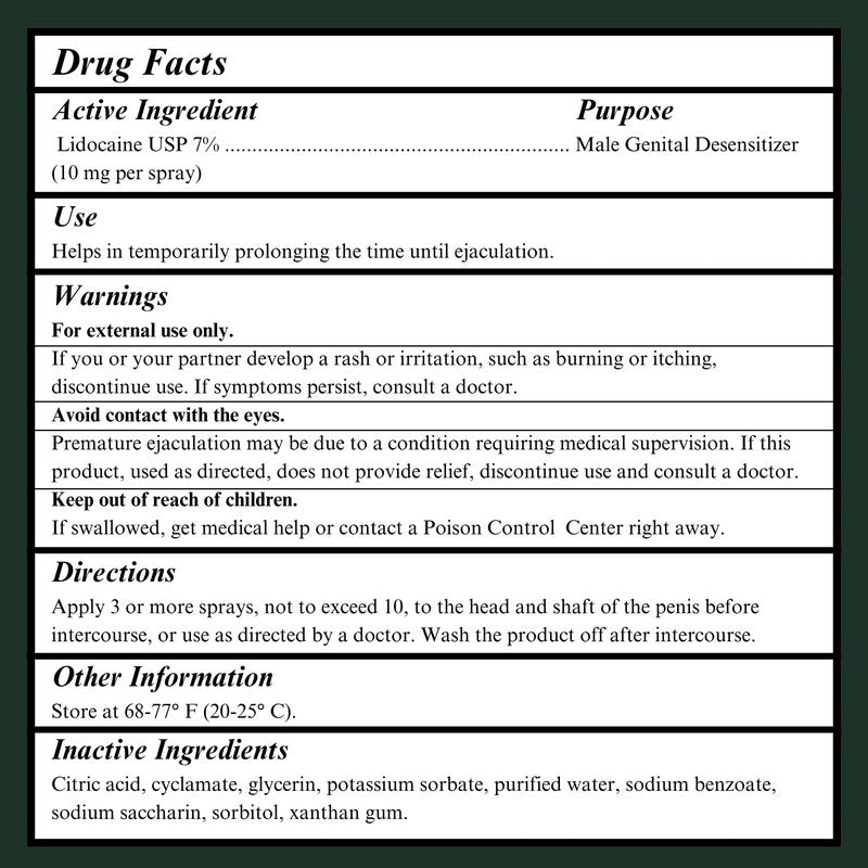 No More PE Desensitizing Delay Spray for Men 5 ml (40 Pumps), Unscented Climax Control Delay Spray with Improved Numbing Effect, Increases Men’s Time in Bed