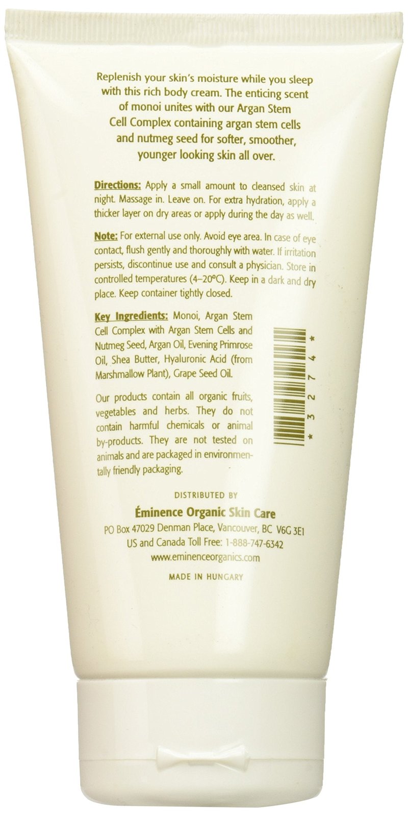 Eminence Monoi Age Corrective Night Body Cream, 5 Fl Oz (Pack of 2)