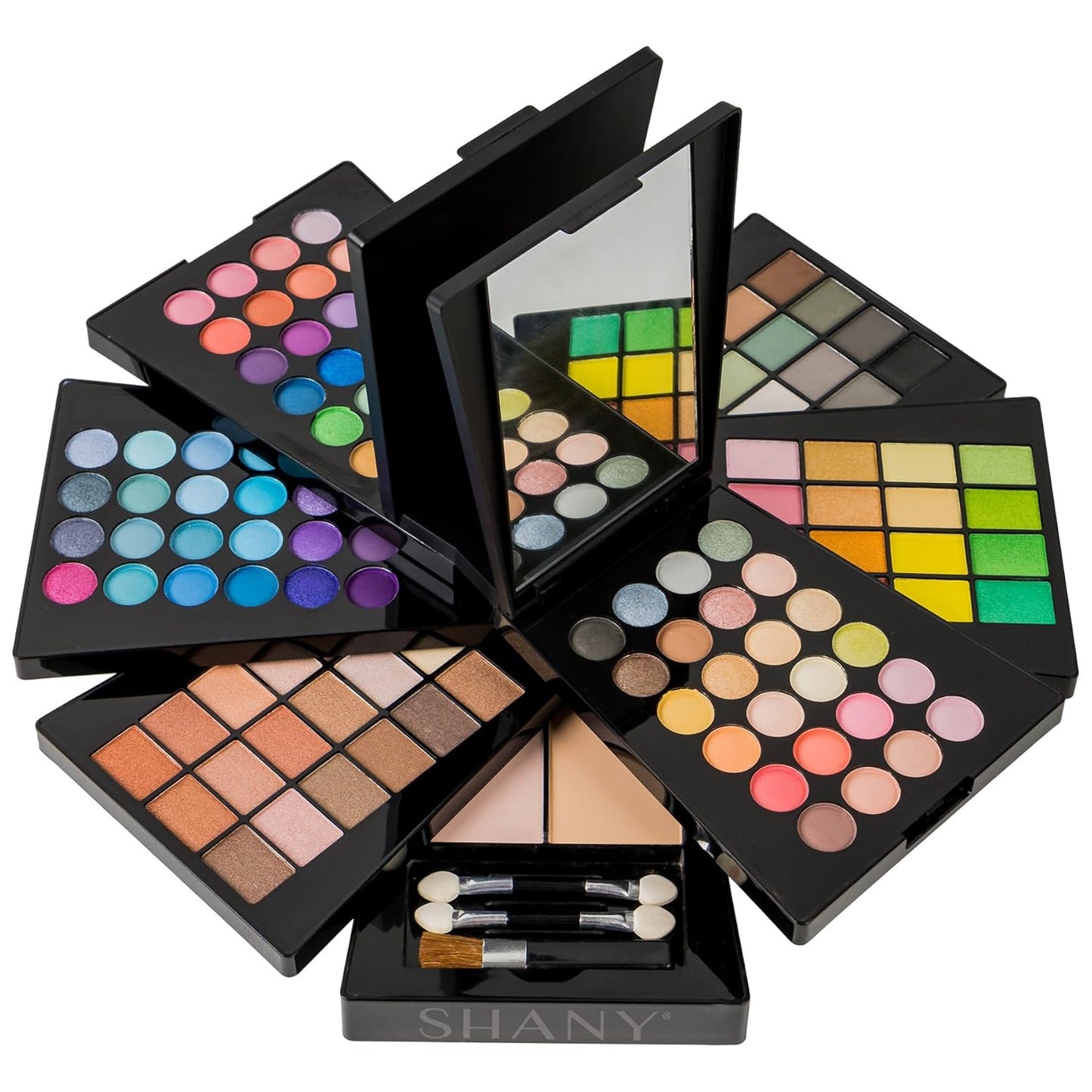 SHANY All About That Face Makeup Kit - All in one Beginner Makeup Set - Eye Shadows, Lip Colors, Face Makeup, Cosmetics applicators & More.