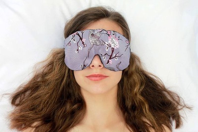 Candi Andi Handmade Opulence Yoga Eye Mask Pillow - Weighted Flaxseed Fill, Unscented, Satin & Velvet, Adjustable Strap - Ideal for Meditation & Restful Sleep -On a Wing - TEMF-OW