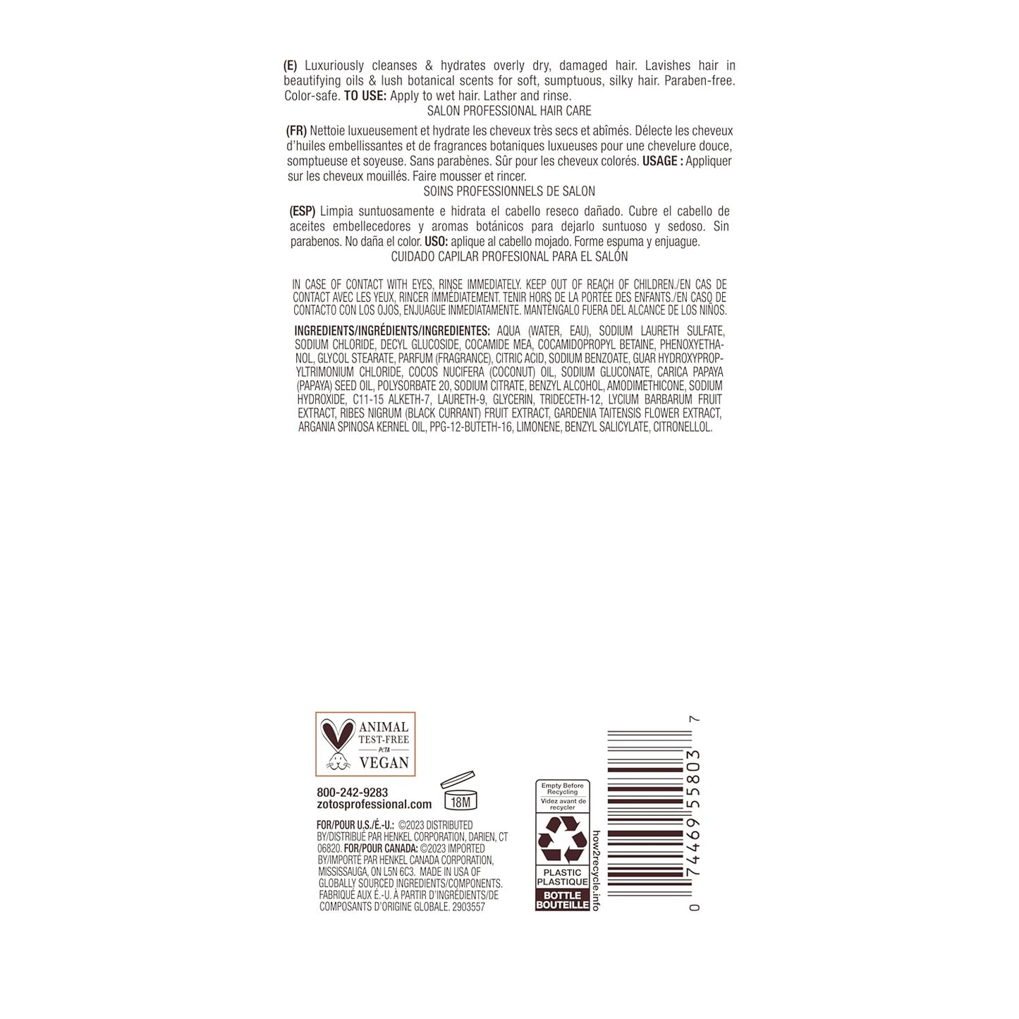 Bain de Terre Coconut Papaya Ultra Hydrating Shampoo, Moisture Quench for Dry, Damaged Hair, with Argan & Monoi Oils, Paraben-Free, Color-Safe, Vegan