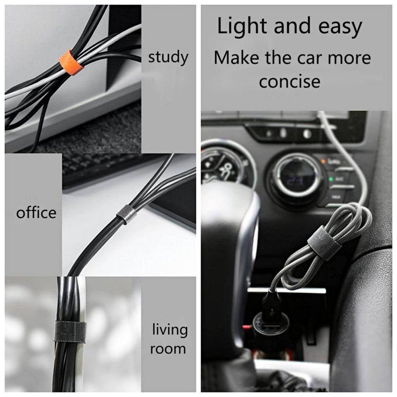 27 Yards x 1Inch Reusable Cable Ties - BSELEYY Adjustable Cord Straps Cable Management Tape Cord Organization Straps Hook Loop Tape Cord Wrap for Home,Office, Wire Bundling