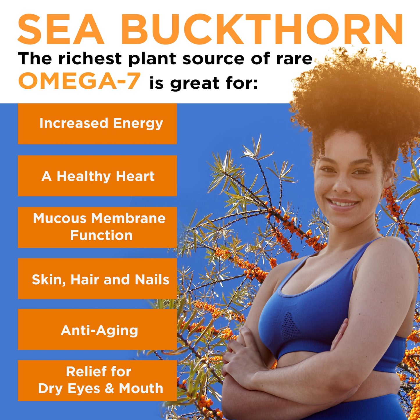 Miracle Sea Buckthorn PERFORM – Organic Sea Buckthorn Juice Drink for Energy, Hydration & Performance– Natural Omega 7 & Antioxidant Support – Pure Sea Buckthorn Berry Natural Focus, Recovery & Antioxidants – No Added Sugar – 10 fl oz Glass Bottle