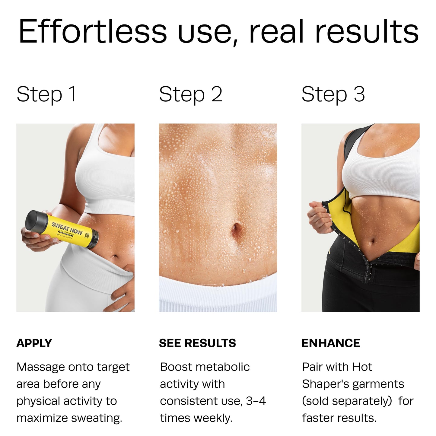 HOT VITA Sweat Now Gel – Roll-On Sweat Stick & Workout Sweat Gel, Sweat Enhancer for Exercise, Gym & Workout Essentials for Women