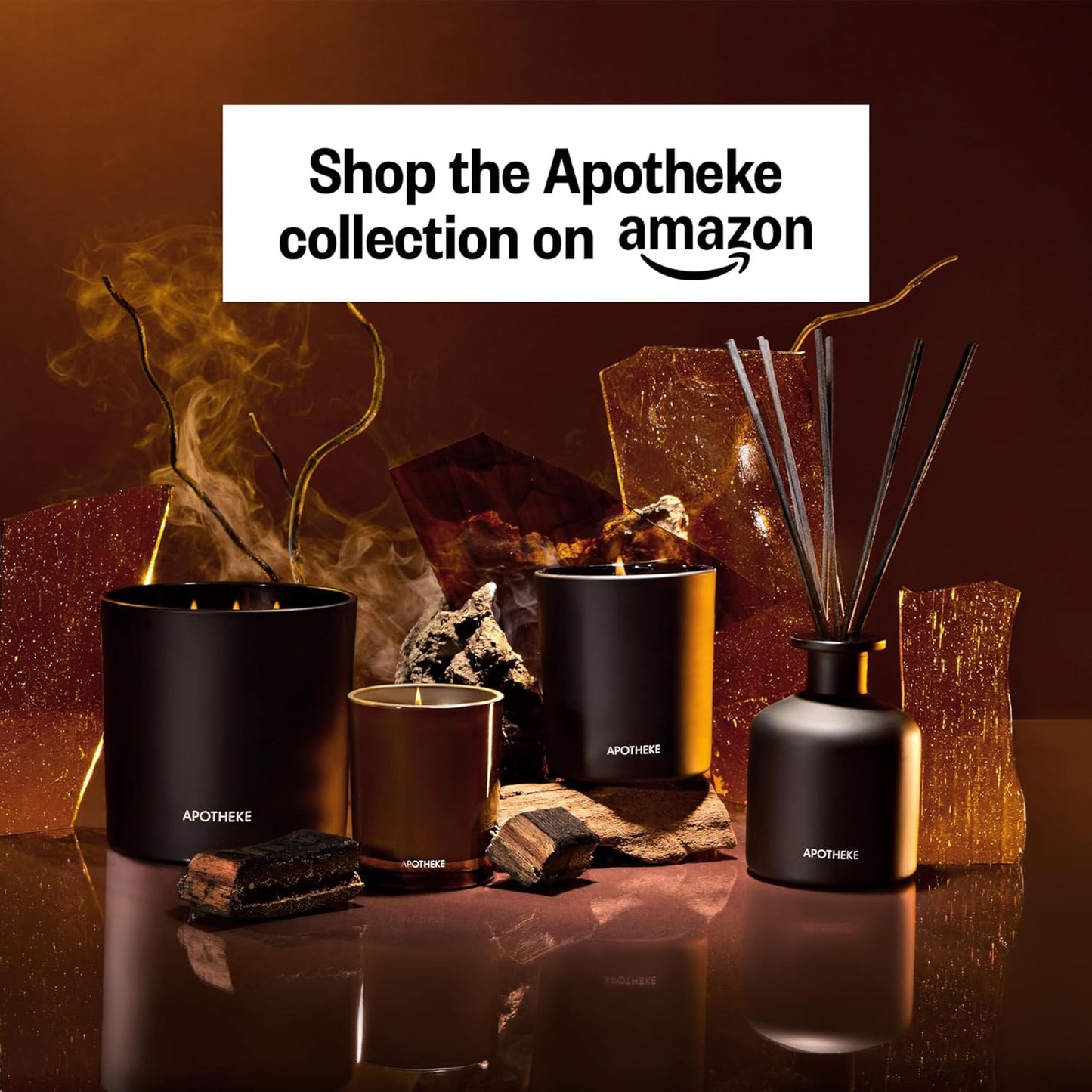 Apotheke Signature Scented Candles for Home, Kindling - 10.5 Oz