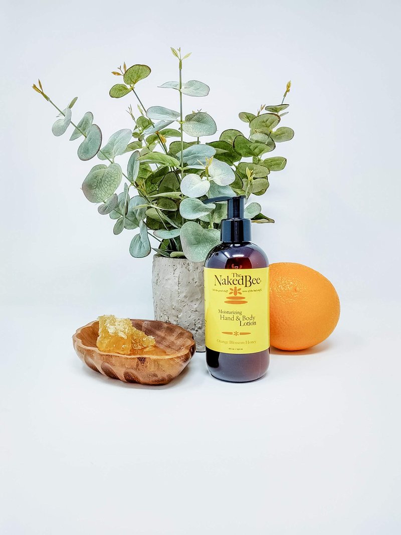 The Naked Bee Moisturizing Hand & Body Lotion, 8 Ounce, Orange Blossom Honey