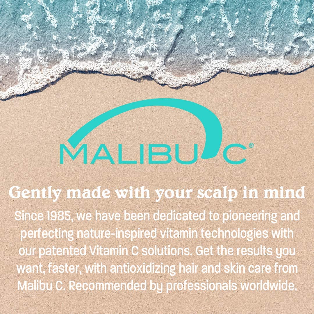 Malibu C Scalp Wellness Hair Shampoo - Sulfate-Free & Moisturizing Shampoo for Dry Scalp - Nourishing Scalp Care with Essential Oils and Surfactant Technology (33.8 oz)