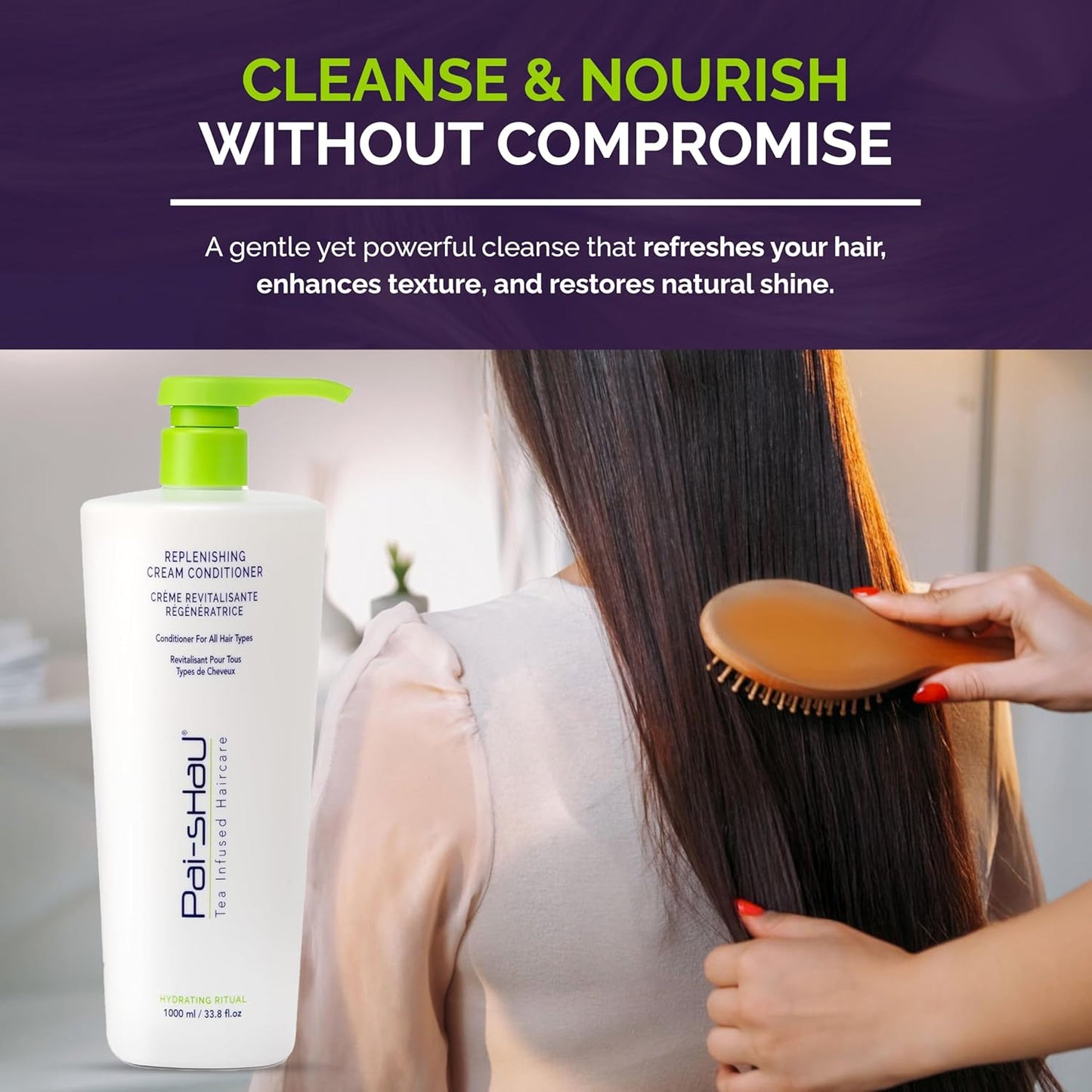Pai-Shau Replenishing Cleanser - Hydrating Shampoo for All Hair Types - 250ml