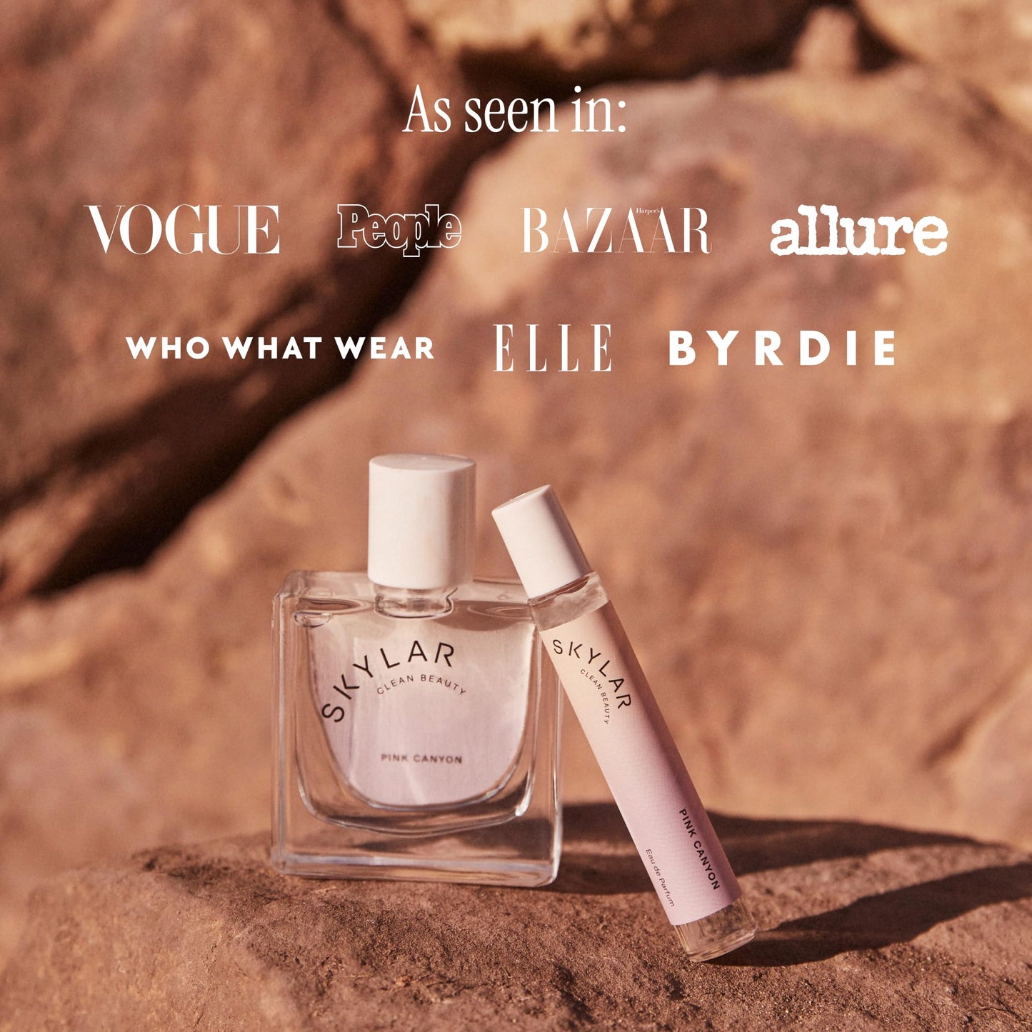 Skylar Eau de Parfum - Hypoallergenic & Clean Perfume for Women & Men, Vegan & Safe for Sensitive Skin - Notes of Grapefruit, Pink Salt & Cedar