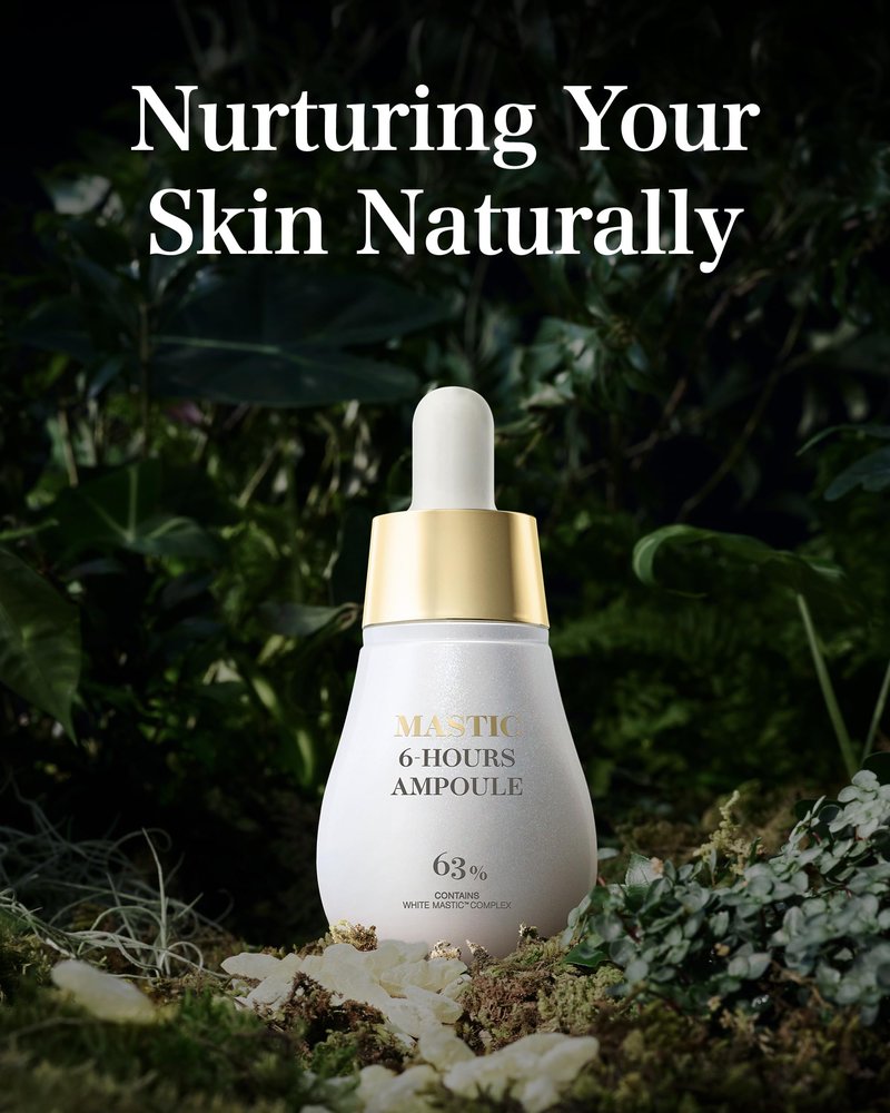 MASTINA Mastic Ampoule Serum Spoid Type Set(Dropper Type, 0.5fl oz, pack of 3), Fermented Mastic Gum. White Mastic Complex 63% + Tranexamic Acid 2% + Niacinamide 5%