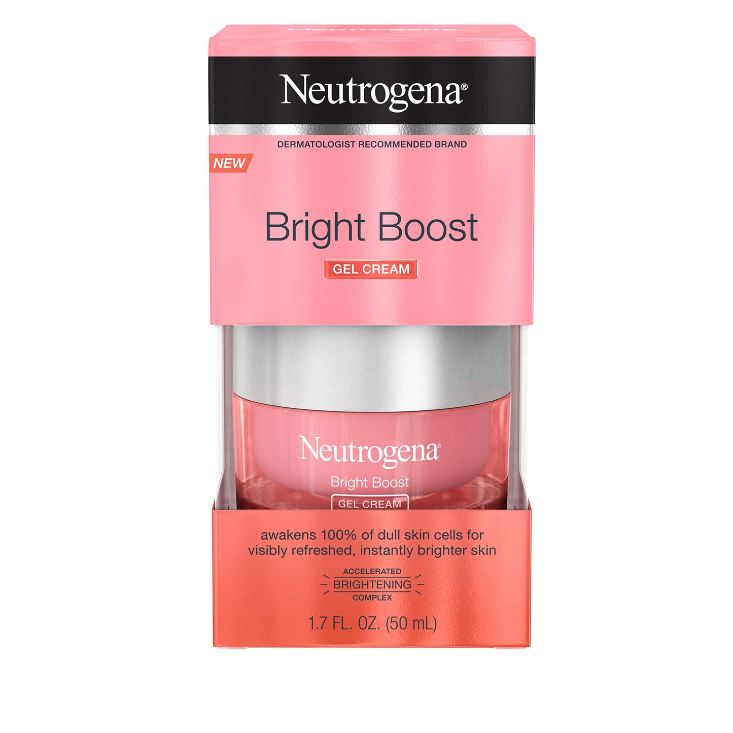 Neutrogena Neutrogena Bright Boost Brightening Gel Moisturizer Face Cream with Neoglucosamine, 1.7 Fl Oz