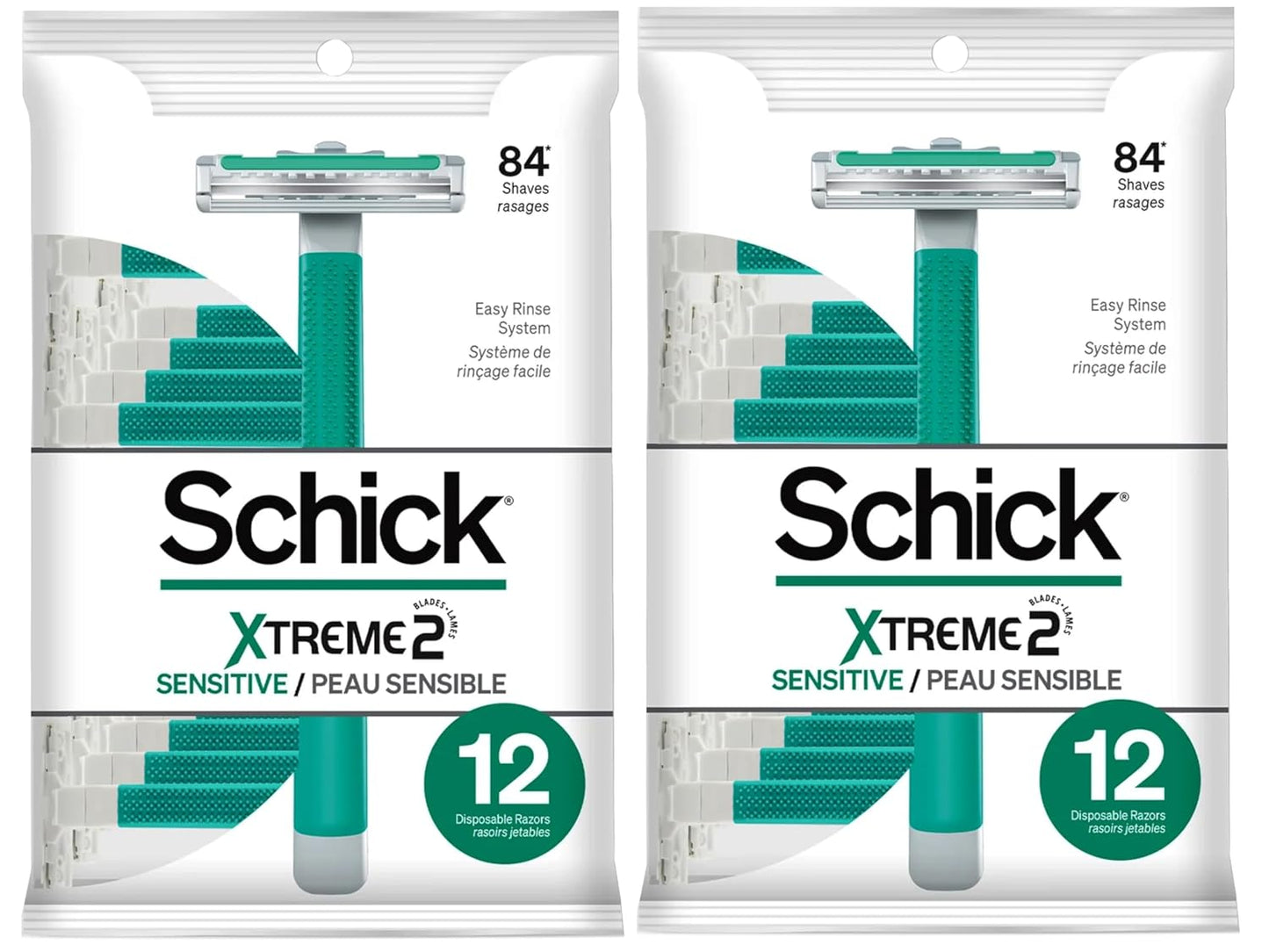 Schick ST2 for Men Sensitive Skin Disposable Razor - 12 ct - 3 pk