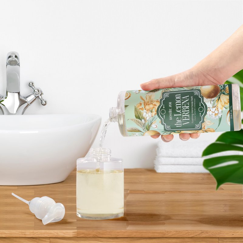 ROMIIE ZOI Foaming Hand Soap Refill, Lemon Verbena, Gentle & Moisturizing Formula, 1000 ML/ 33.8 FL OZ