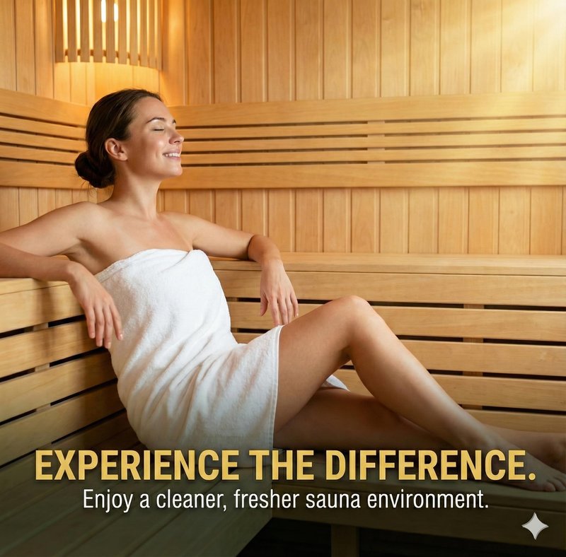 Sylvan Hills Sauna Wood Cleaner 32 oz | Made in the USA | Sauna Spray removes Stains, Sweat & Odors | Fast-Drying & Streak-Free Formula | Natural Wood Cleaner | Long Lasting | Hemlock, Pine, Cedar