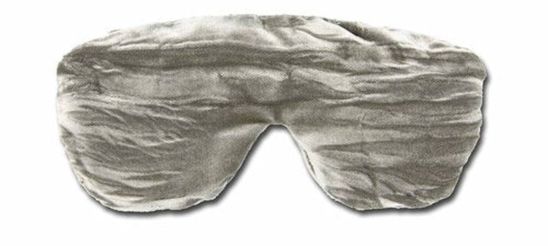 Candi Andi Handmade Opulence Yoga Eye Mask Pillow - Weighted Flaxseed Fill, Unscented, Satin & Velvet, Adjustable Strap - Ideal for Meditation & Restful Sleep -Silver - TEMF-SV