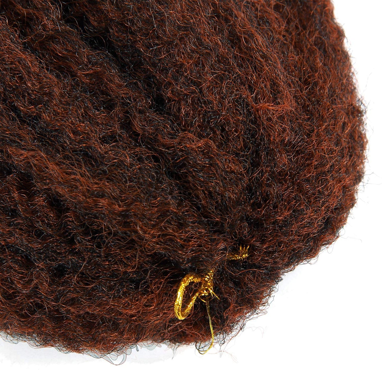 18inch Afro Kinky Twist Crochet Hair Braids Marley Braid Hair Curly Crochet Synthetic Braiding Hair (6Packs,#1B/350, 18inch)