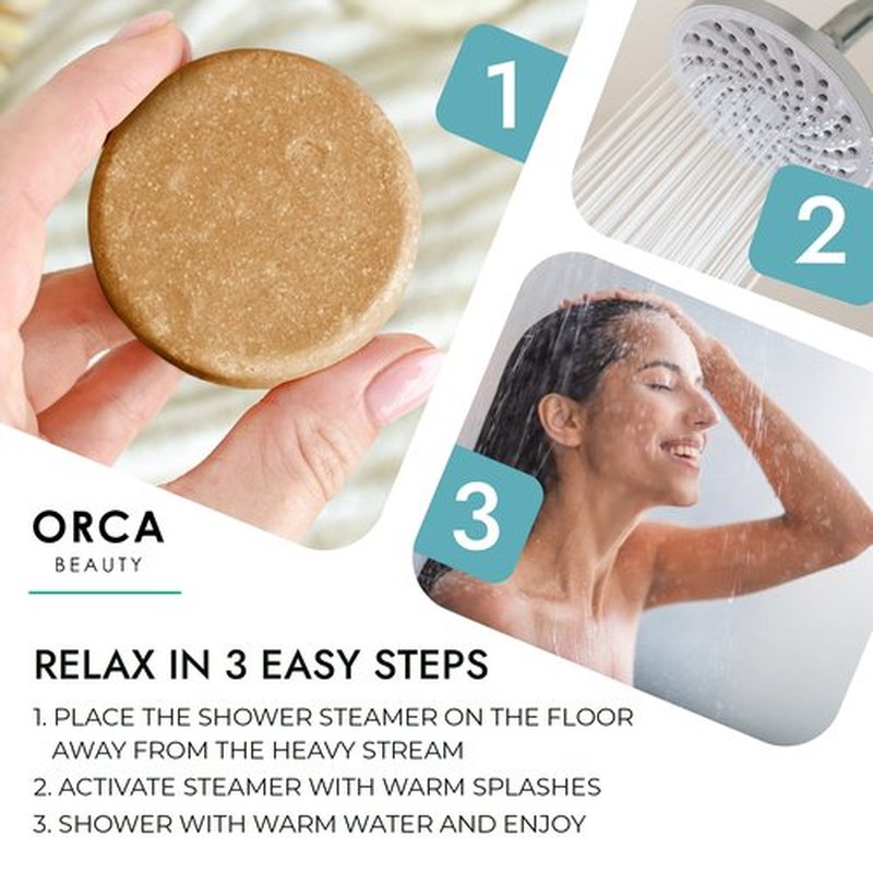 Shower Steamers Aromatherapy - Relaxation Gifts for Women, Shower Bombs, Unique Spa Gifts Shower Tablets, Stocking Stuffers for Women & Men (Energizing Scent 8PC)