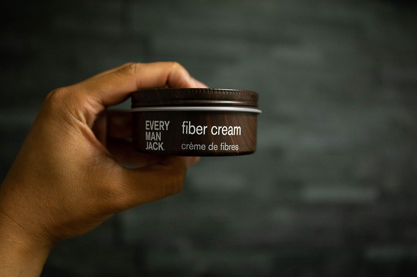 Every Man Jack Mens Fiber Cream - Add All Day Thickness and Texture with a Strong, Pliable Hold, Matte Finish, and Low Shine - Non-Greasy, For All Hair Types, Fragrance Free - 3.4-ounce - 1 Tin