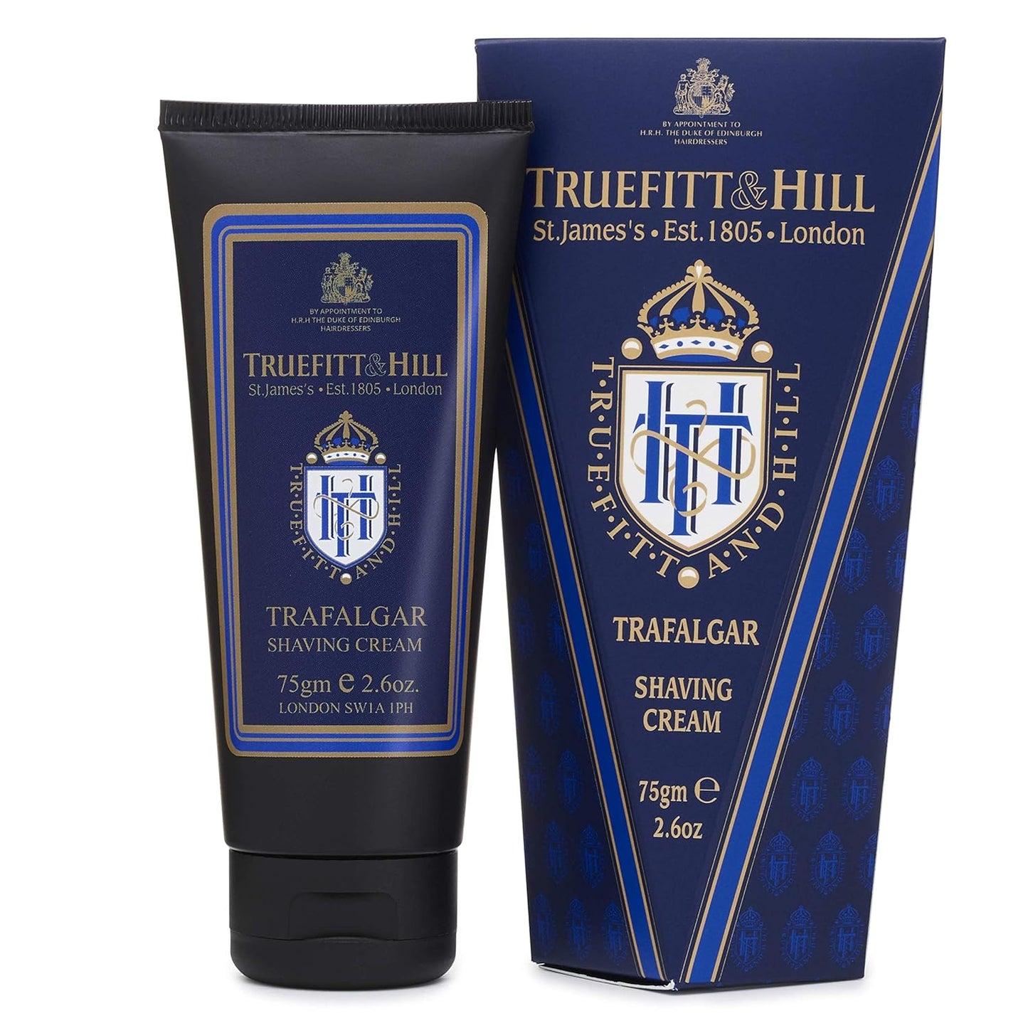 Truefitt & Hill Shaving Cream Tube - 1805 - Premium Glycerin-Based Lather, Smooth Glide, and Hydration for a Luxurious Shave - 2.65 oz