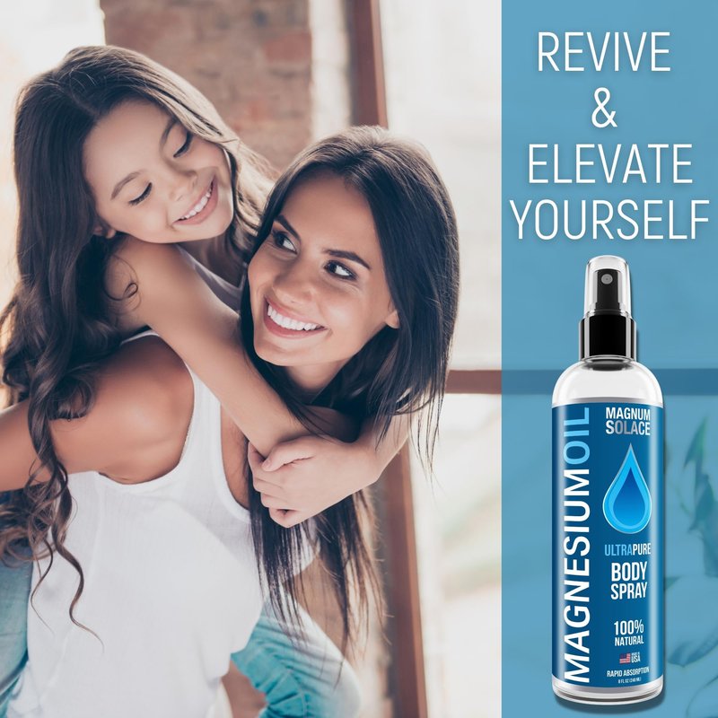 Pure Magnesium Oil Spray - 100% Natural Magnesium Spray - Sourced from the Sea