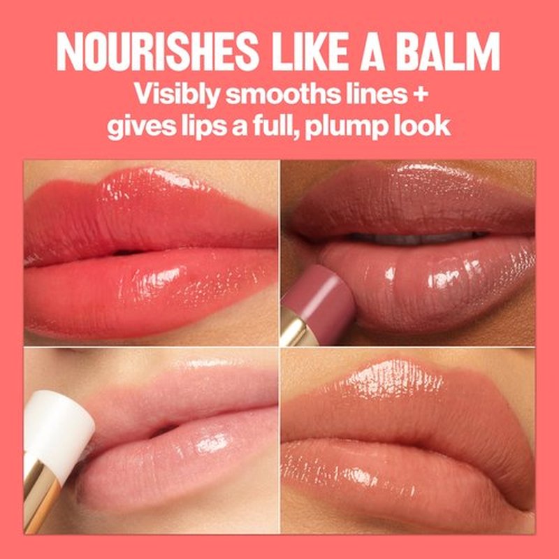 REVLON Super Lustrous Glass Shine Balm, Hydrating Tinted Lip Balm, Sheer, Glossy Shiny Finish, 005 Glossed Up Rose, 0.11 oz