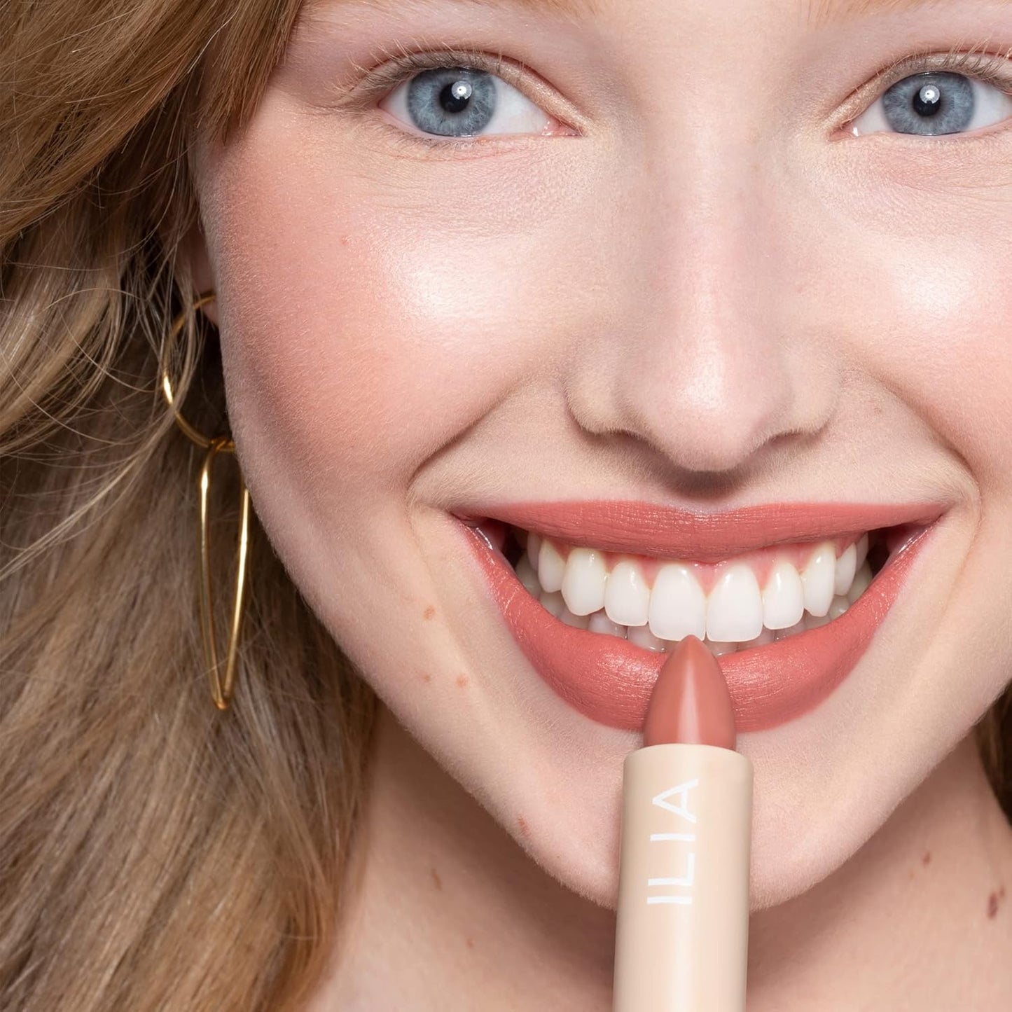 ILIA - Color Block Lipstick | Non-Toxic, Vegan, Cruelty-Free, Hydrating + Long Lasting, No Budge Color with Full Coverage (Amberlight (French Nude With Neutral Undertones), 0.14 oz | 4 g)