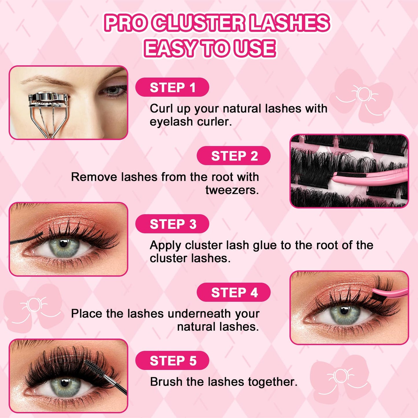 Lash Clusters, 108 Pcs Individual Lashes Soft Cluster Lashes DIY Lash Extension 8-16mm Eyelash Clusters Volume Wispy Lashes Super Thin Band Reusable(Mild,D-8-16mix)