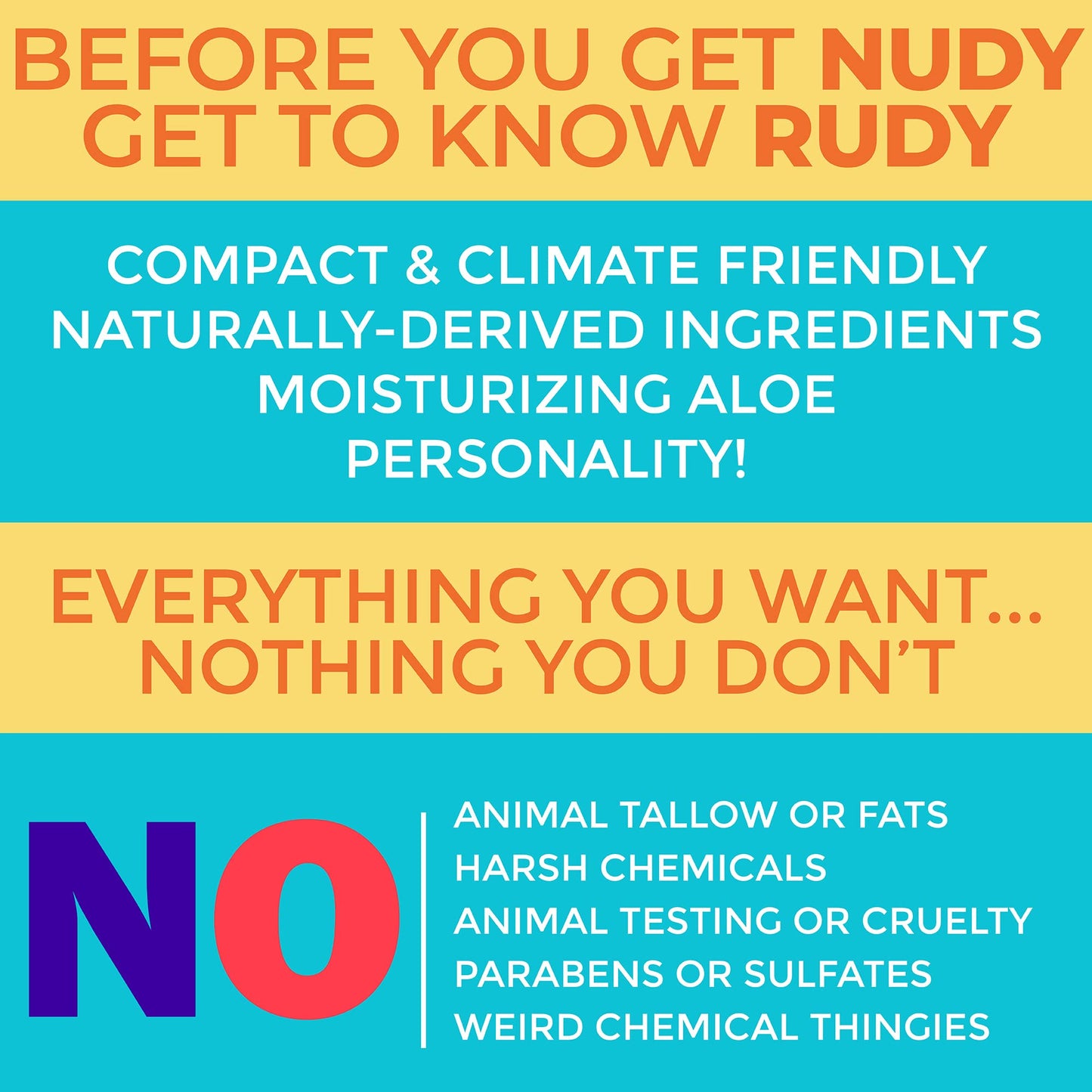 Nudy Rudy Sea Salt Suds 2 Pack, Liquid Body Wash Bundle with Bonus Soap Bar, Aloe Vera and Vitamin E, Moisturizing Shower Gel and Hand Soap for Men and Women 16.9 fl oz and 4.2 oz