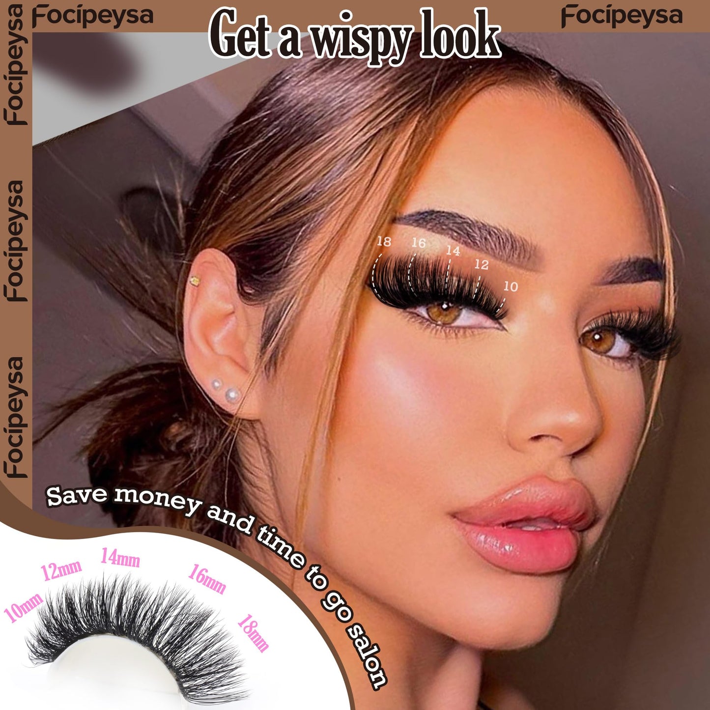 Fluffy Eyelash Extension Kit Volume Lash Clusters Kit 10-18mm Individual Lashes Clusters 100D DIY Lash Extension Kit 200pcs Clusters Lash with Bond and Remover Lash Applicator by Focipeysa