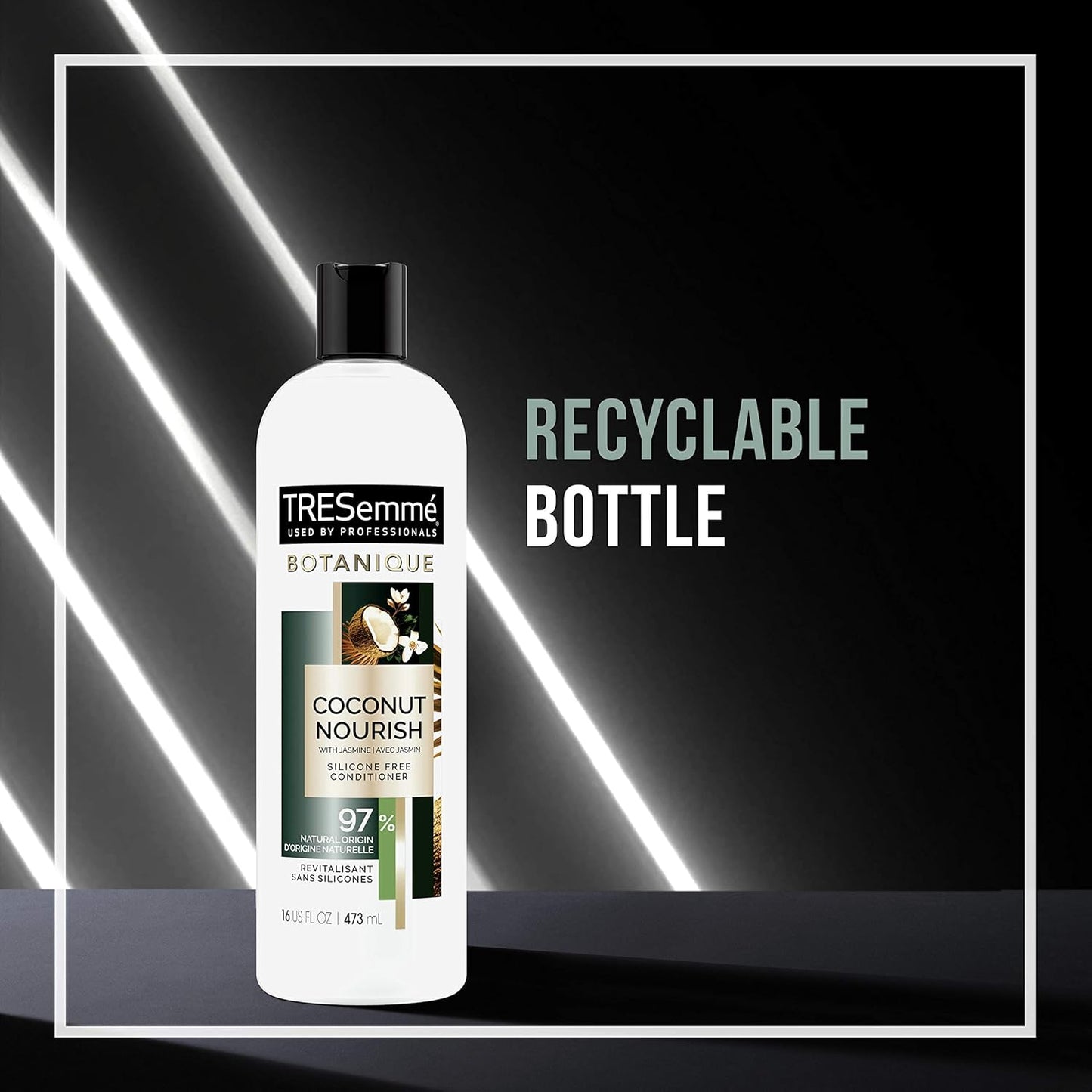 TRESemmé Botanique Conditioner for Dry Hair And Damaged Hair Botanique Coconut Nourish 92% Natural Derived Ingredients with Professional Performance 16 fl oz