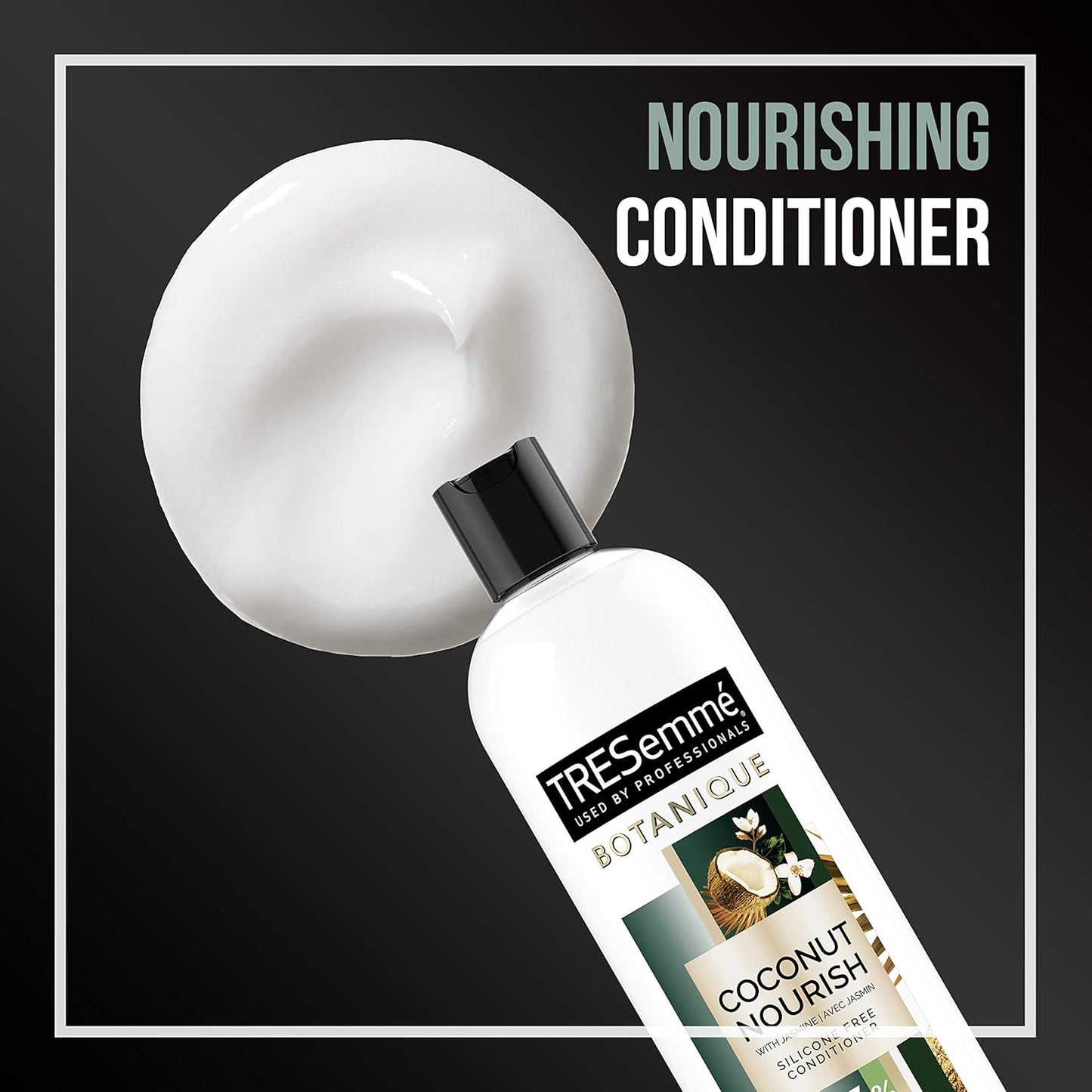 TRESemmé Botanique Conditioner for Dry Hair And Damaged Hair Botanique Coconut Nourish 92% Natural Derived Ingredients with Professional Performance 16 fl oz
