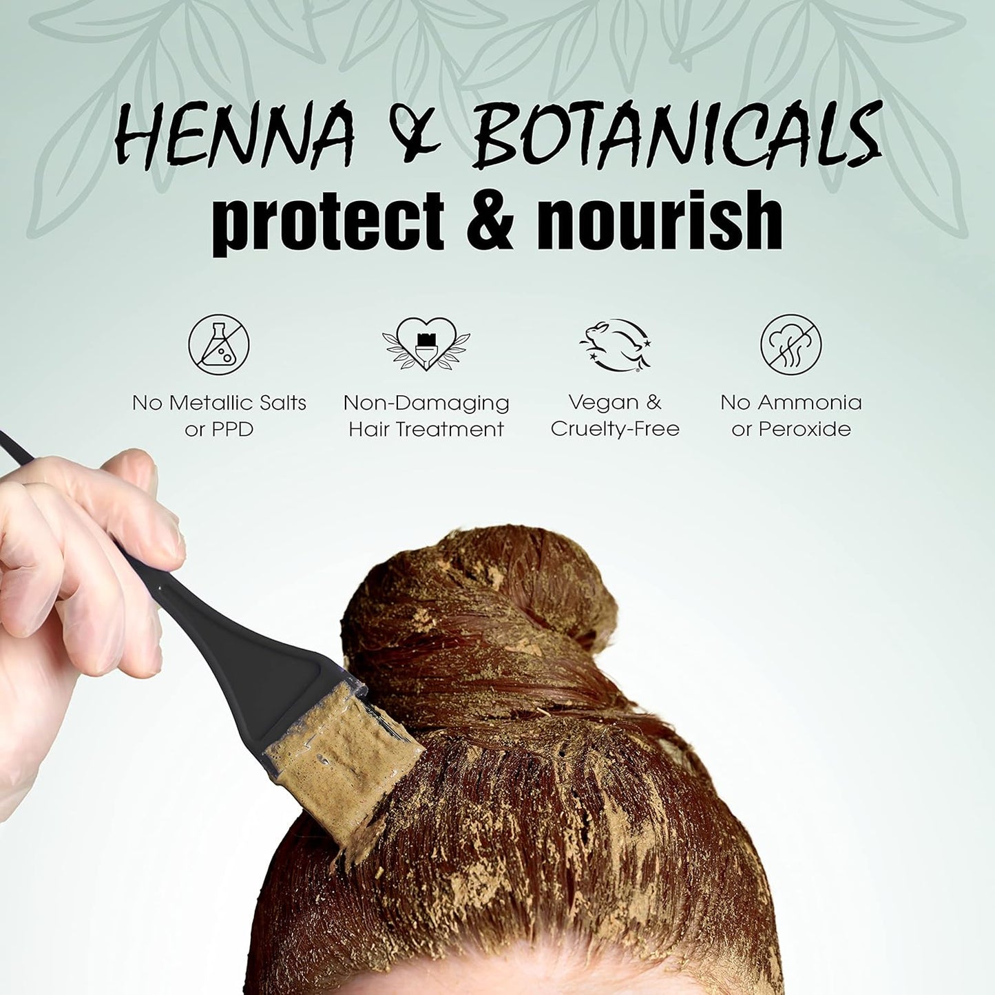 Light Mountain Henna Hair Color & Conditioner – Red Hair Dye, Organic Henna Leaf Powder and Botanicals, Chemical-Free, Semi-Permanent Hair Color + 4 Hair Clips