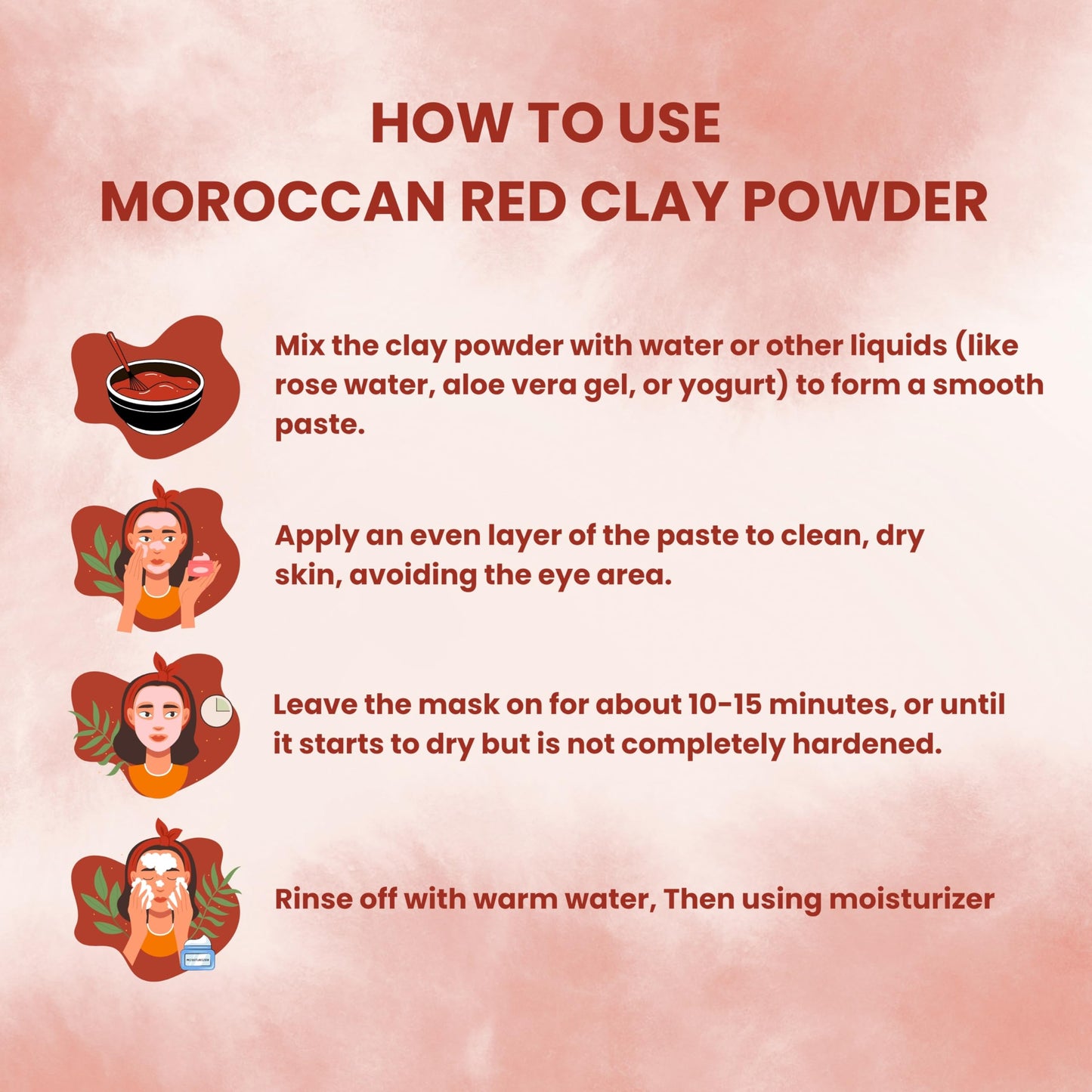 French Pink Clay Powder, 227 g, Clay powder for Face Masks, Soaps