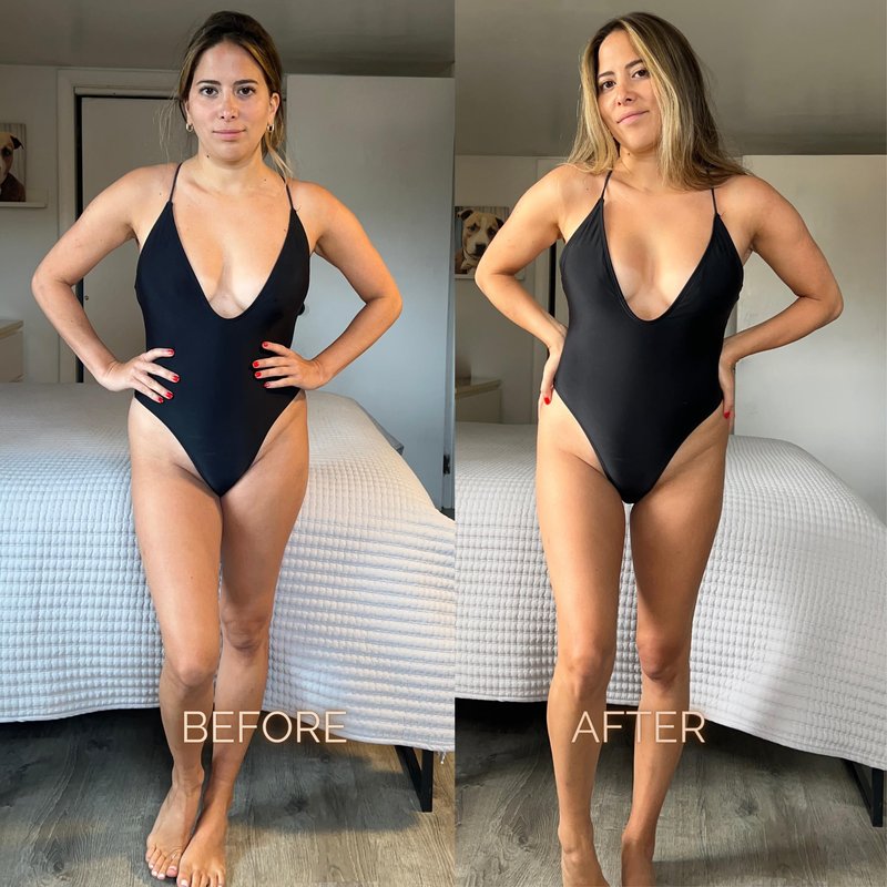 SunFX Tanning Mist for Face & Body | Ultra Hydrating | Hyaluronic Acid | Vegan | Cruelty-Free | Long Lasting Self Tanner Cucumber - 5floz