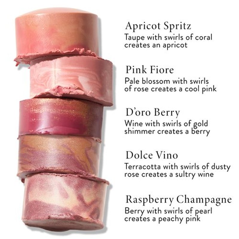 LAURA GELLER NEW YORK Italian Marble Blush Makeup Stick | Cream Finish Marbleized Blush for Cheeks, Dolce Vino