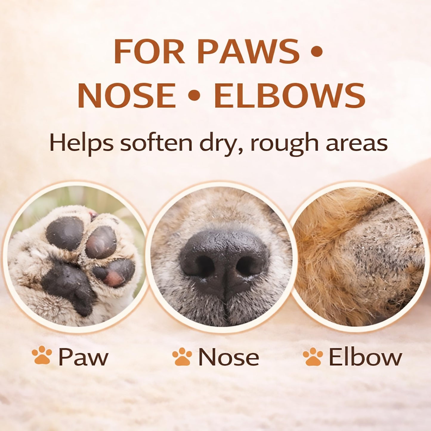 Dog Paw Balm & Nose Balm Stick for Dogs and Cats 1.41oz(40g), Lick-Safe Paw Wax Moisturizer for Dry Cracked Paws, Nose and Elbows, Helps Protect Against Hot Pavement,Snow and Road Salt
