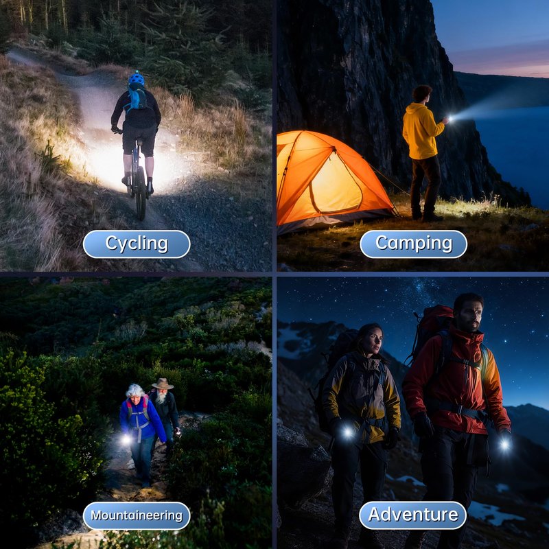 TrixHub Rechargeable LED Flashlights High Lumens 2Pack, Super Bright Zoomable Handheld Flash Light with LCD Digital Display, Powerful Emergency Linternas, Waterproof, Long Lasting, for Hiking Camping