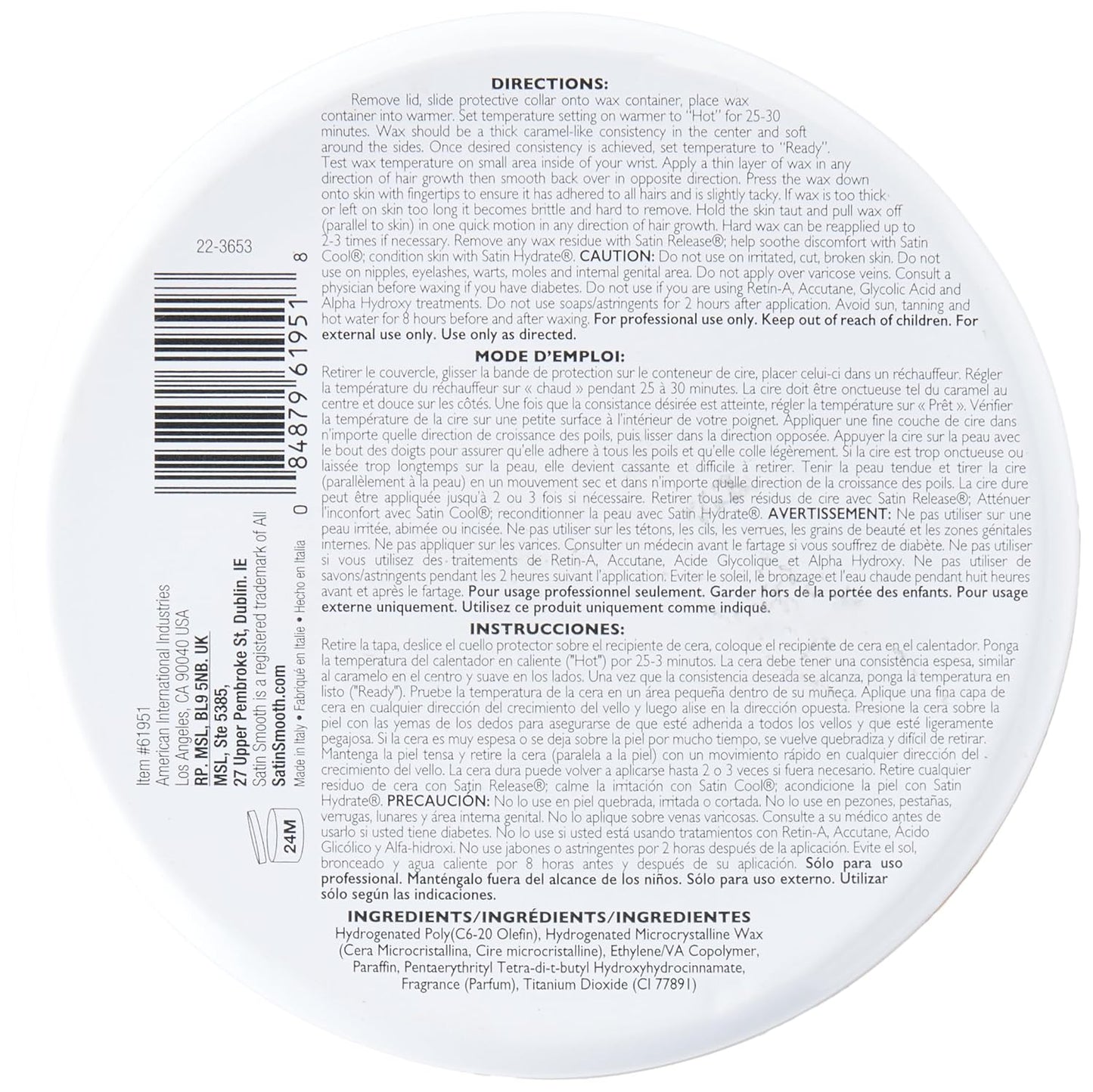 Satin Smooth Bebare™ Hair Removal System 16 oz.