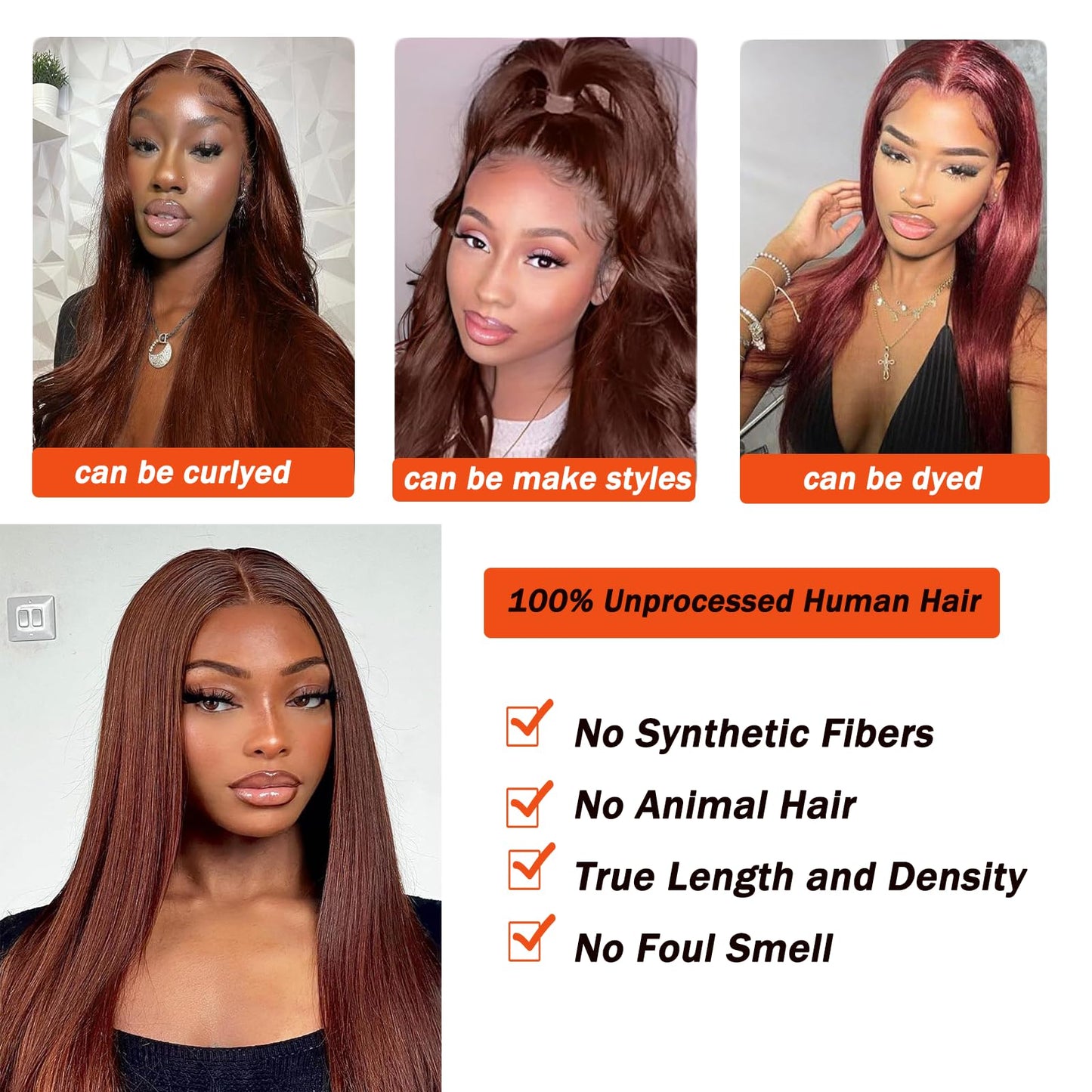 Chocolate Brown 4# Closure 4x4 Free Part Straight Wave Closure Brazilian Human Hair Extensions Preplucked Bleached Knots Sew In Weave Closure For Women Wet And Wavy 8 Inch