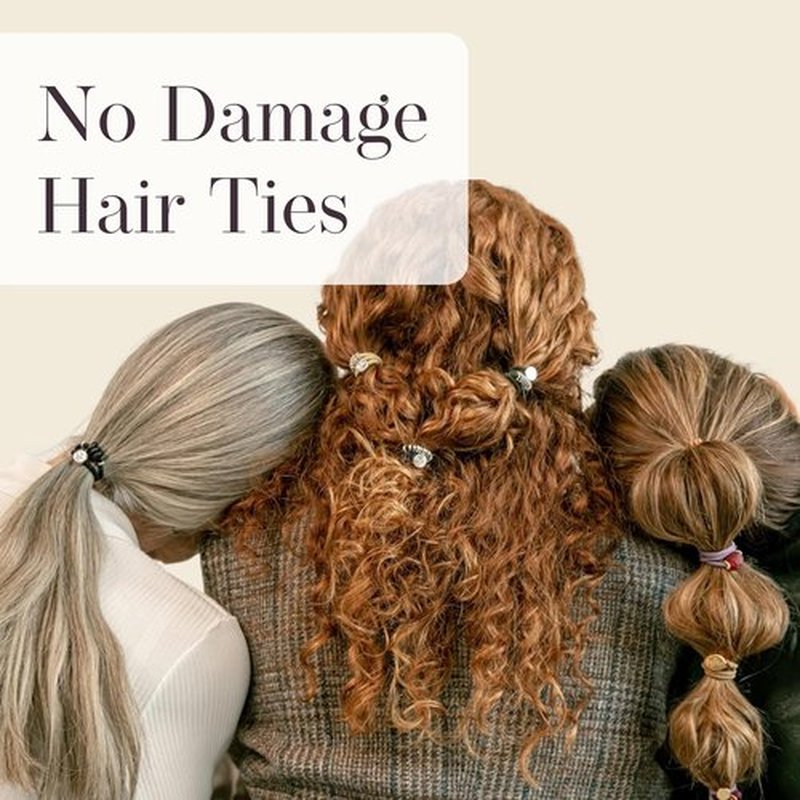 By Lilla Hair Ties - No-Damage Hair Accessories + Bracelets for Women - Luxury Fashion Stacks in Gold, Silver, and Beads - Shaker (Pack of 2)