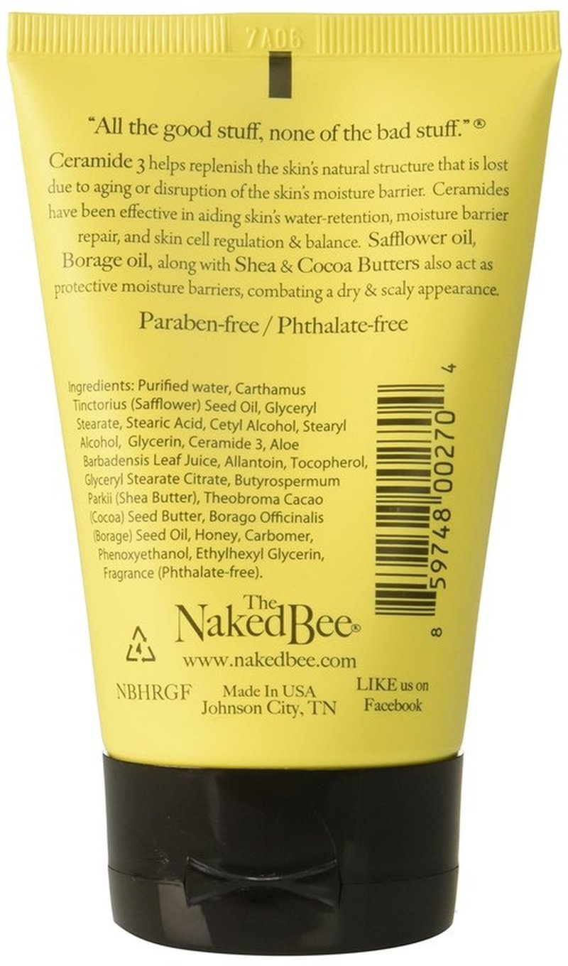 The Naked Bee Grapefruit Blossom Honey Hand Cream (3.25 oz) Intensive Nourishing Hand Repair Cream for Smoother and Softer Hand - Deep Moisture and Repair for Dry Skin - Hand Cream