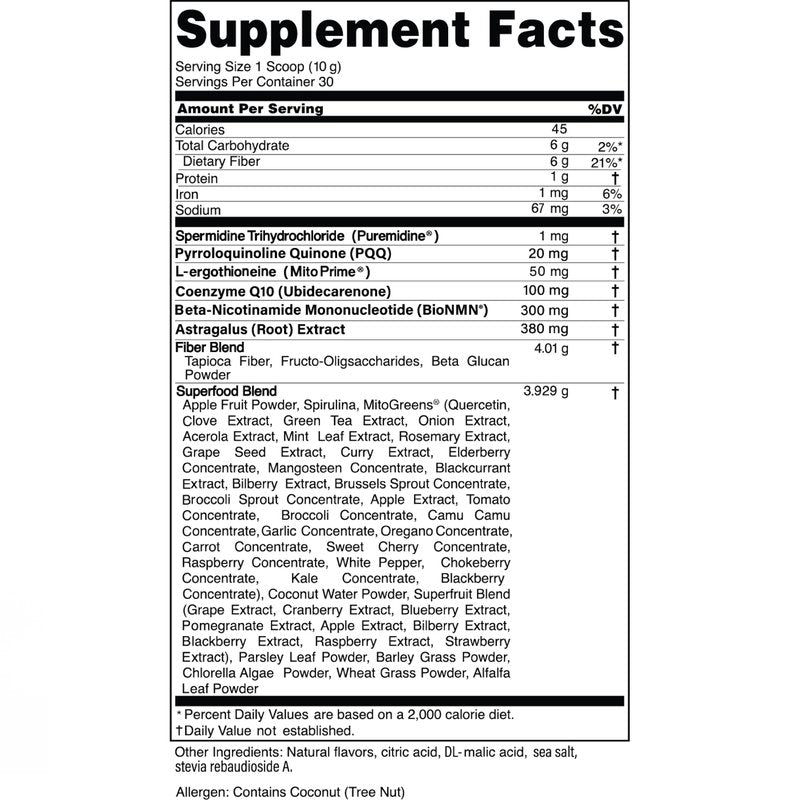 Advanced Bionutritionals Pep Tonic Powdered Superfood Formula 50 Fruits, Vegetables, Herbs, and Superfoods - Vegan, Vegetarian - 9.84 OZ - 279 g