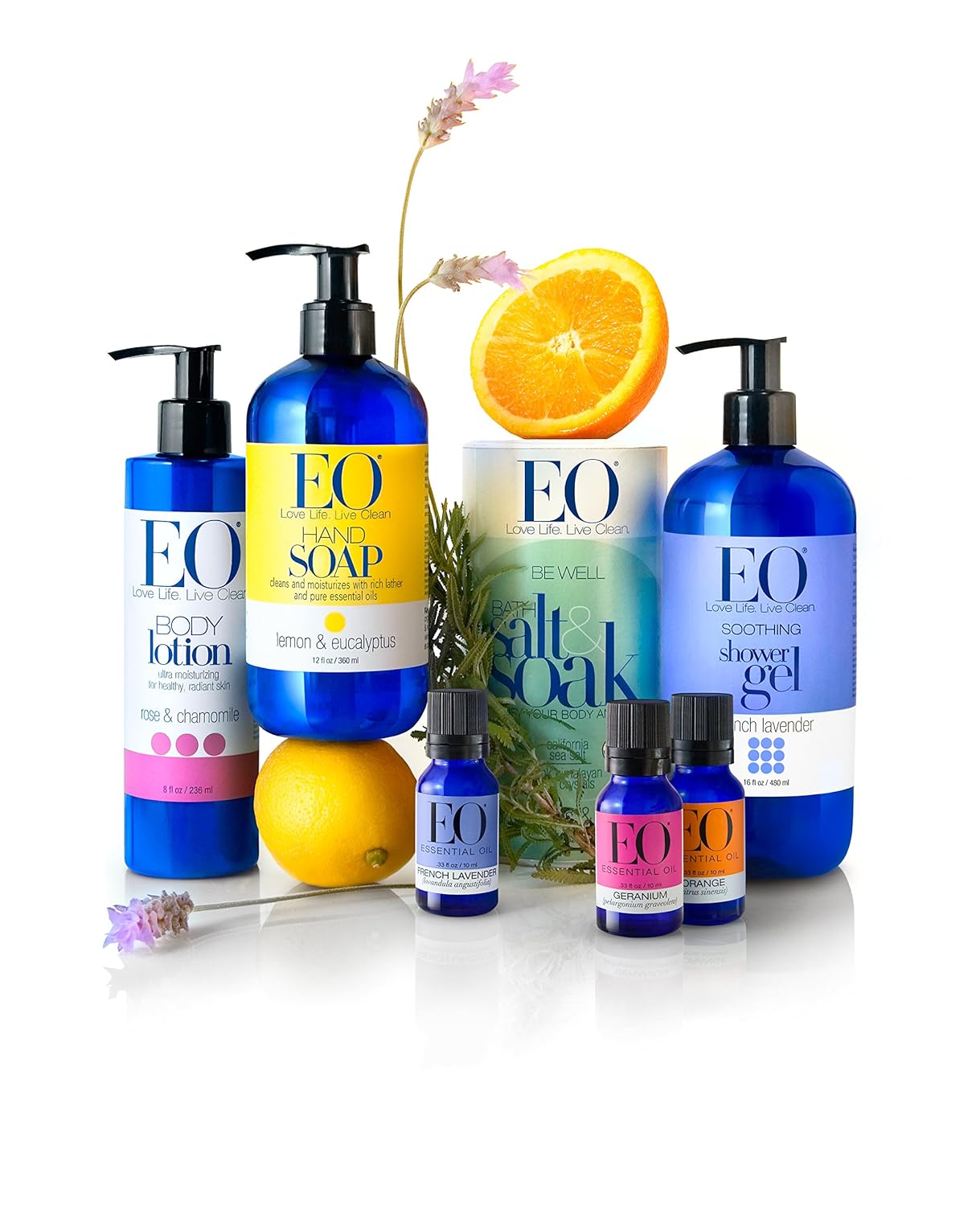 EO Shower Gel, Grapefruit and Mint, 16 Ounce Bottles (Pack of 2)