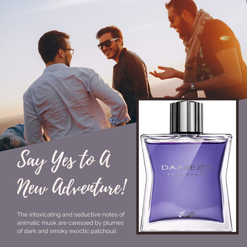 RASASI Dareej For Men Eau De Parfum Spray - 100ML (3.4 Oz) Long Lasting Arabian Perfume - Bold & Premium Fragrance for Special Occasions & Daily Wear, An Essential Perfume Men that Lasts All Day